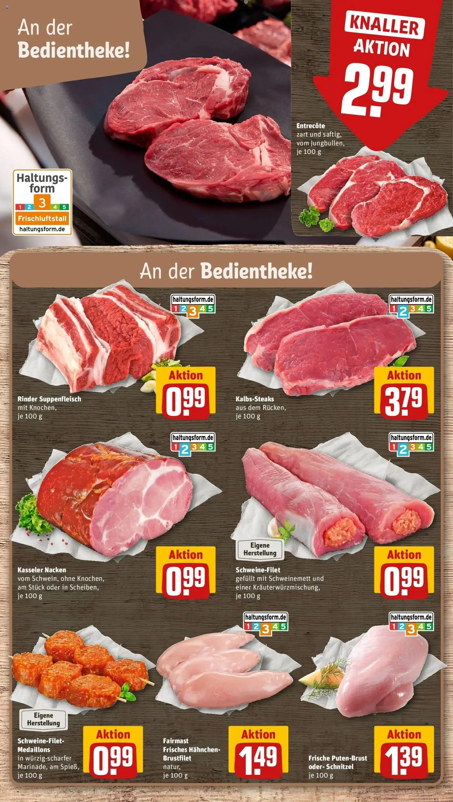 REWE Prospekt ab 19.10.2026 zum Blättern » Angebote | Seite: 10 | Produkte: Putenbrust, Schnitzel, Schweinefilet, Suppenfleisch