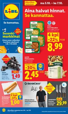 Lidl-mainoslehti voimassa 05/10/2026 alkaen