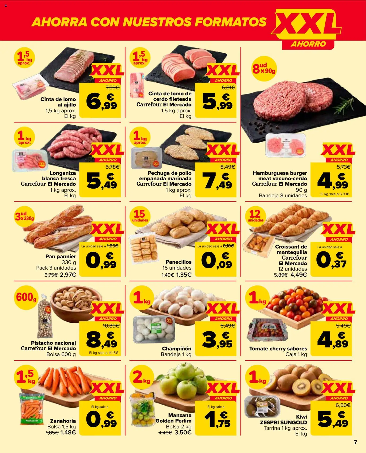 Carrefour Market folleto │ válido desde el 10/09/2026 | Página: 7 | Productos: Pan, Lomo, Croissant, Bandeja