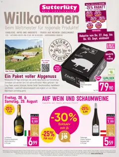 Sutterlüty Flugblatt ab 27.08.2026 gültig