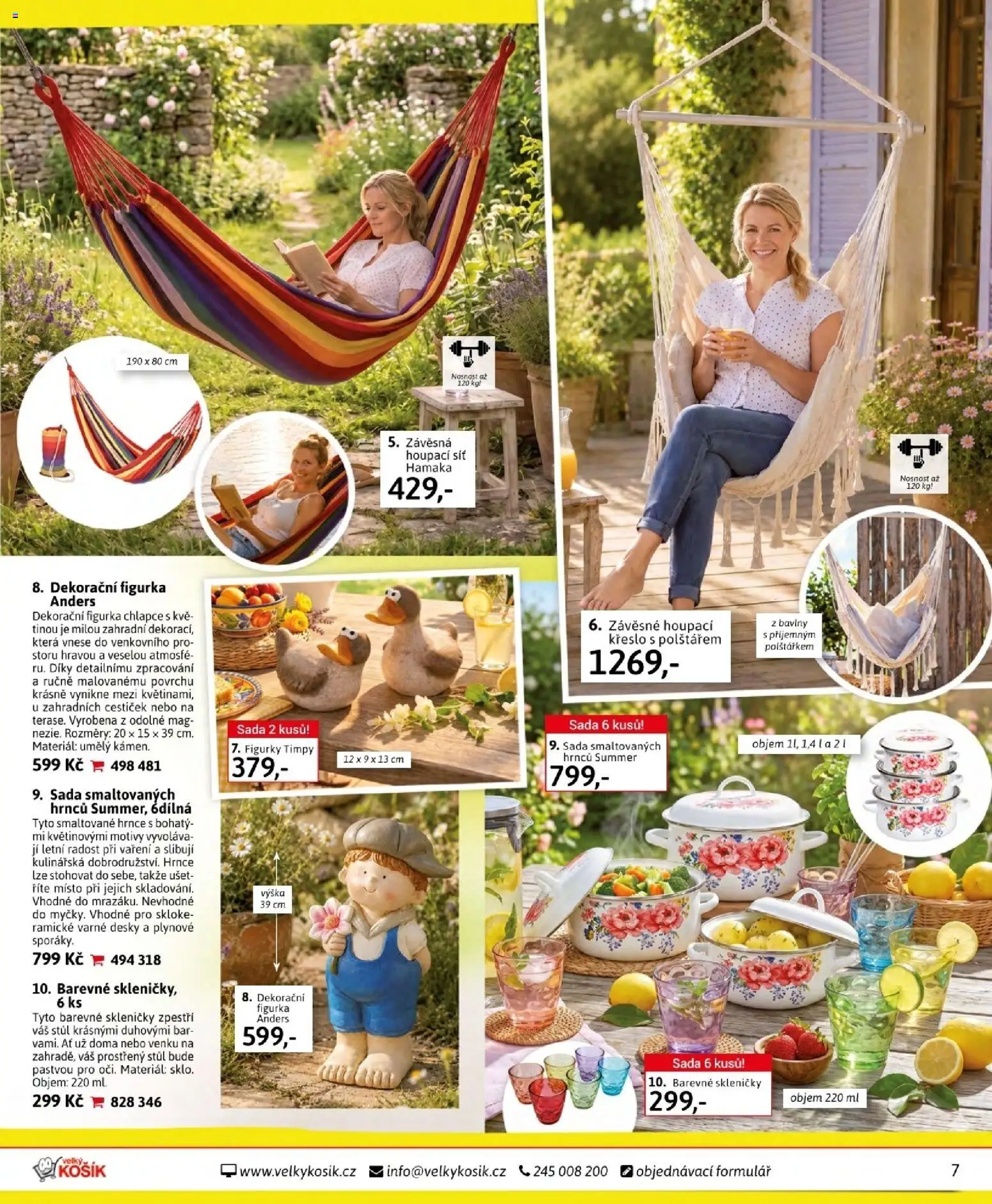 Velký Košík katalog červen 2026 od 01.06.2026 | Strana: 7 | Produkty: Košík, Křeslo, Stůl, Houpací síť