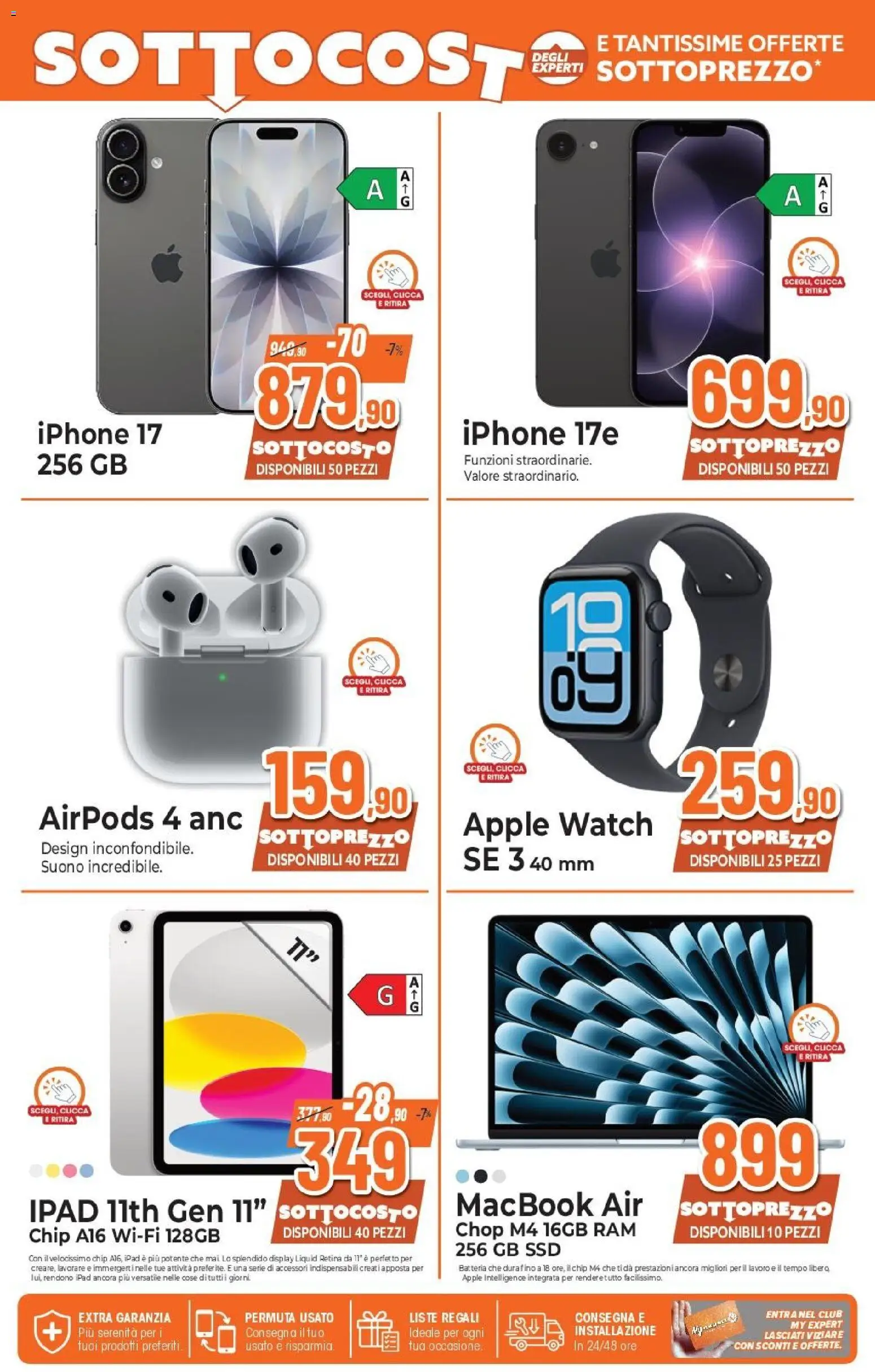 Volantino Expert del 07.05.2026 | Pagina: 5 | Prodotti: Macbook air, Iphone, Macbook, Batteria