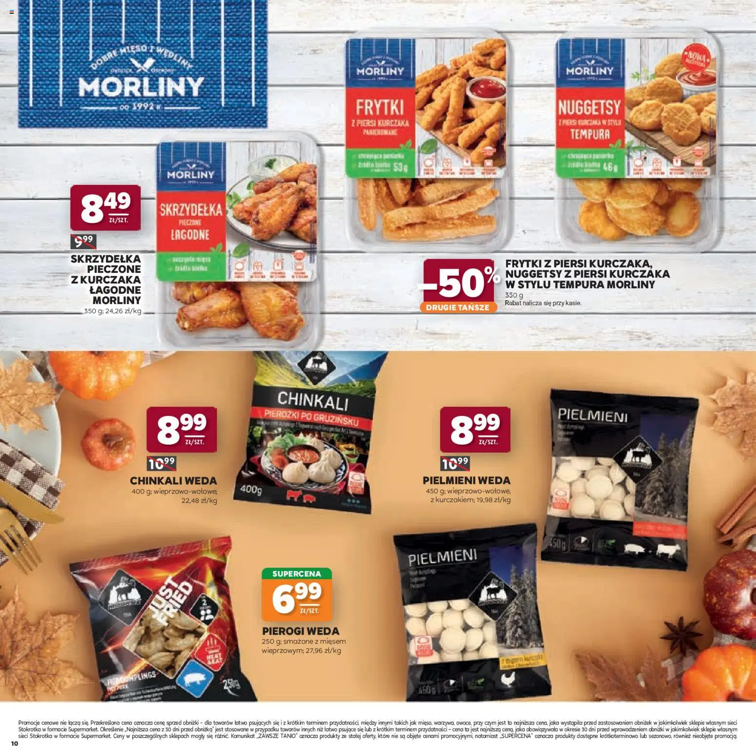 Stokrotka gazetka - Katalog Jesienne Inspiracje od 15.10.2026 | Strona: 10 | Produkty: Tempura, Mięso, Stokrotka, Wędliny