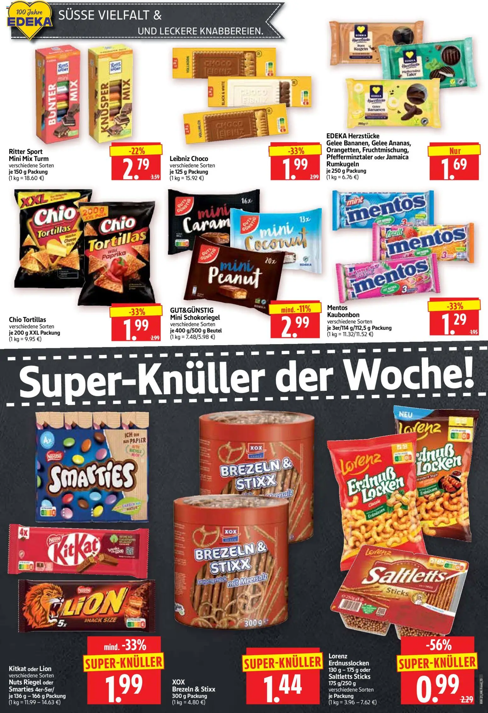 HERKULES Prospekt 	 – gültig ab 18.05.2026 | Seite: 13 | Produkte: Ritter sport, Smarties, Rumkugeln, Paprika
