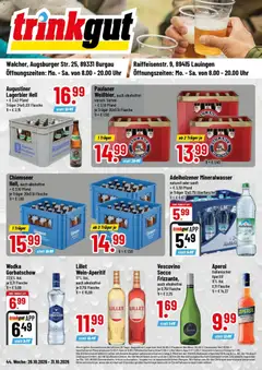 Trinkgut Prospekt Lauingen ab 26.10.2026 gültig