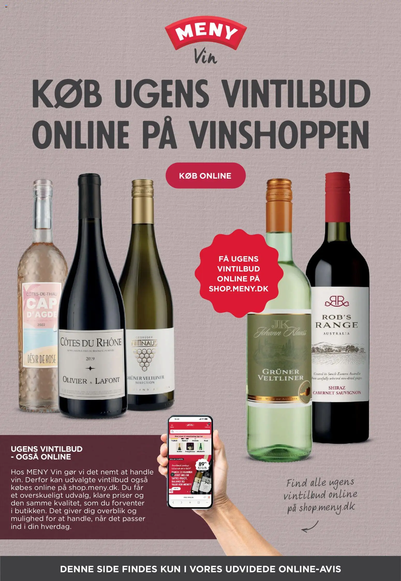 Meny tilbudsavis – gyldig fra 17/07/2026 | Side: 23 | Produkter: Rammer, Vin, Hvidvin, Søm