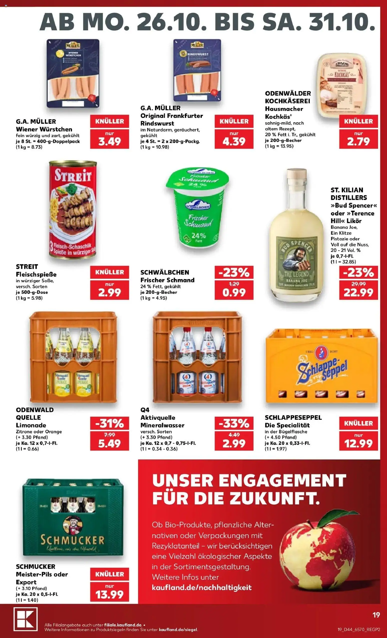 Prospekt Kaufland ab 26.10.2026 » Angebote Online zum Blättern | Seite: 23 | Produkte: Likör, Limonade, Spieße, Zitrone