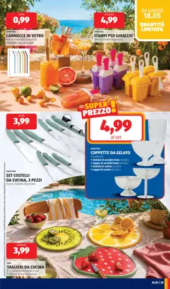 Anteprima del volantino Aldi volantino valido a partire dal 18.05.2026 | Pagina: 29 | Prodotti: Gelato, Frutta, Lavastoviglie, Ciotola