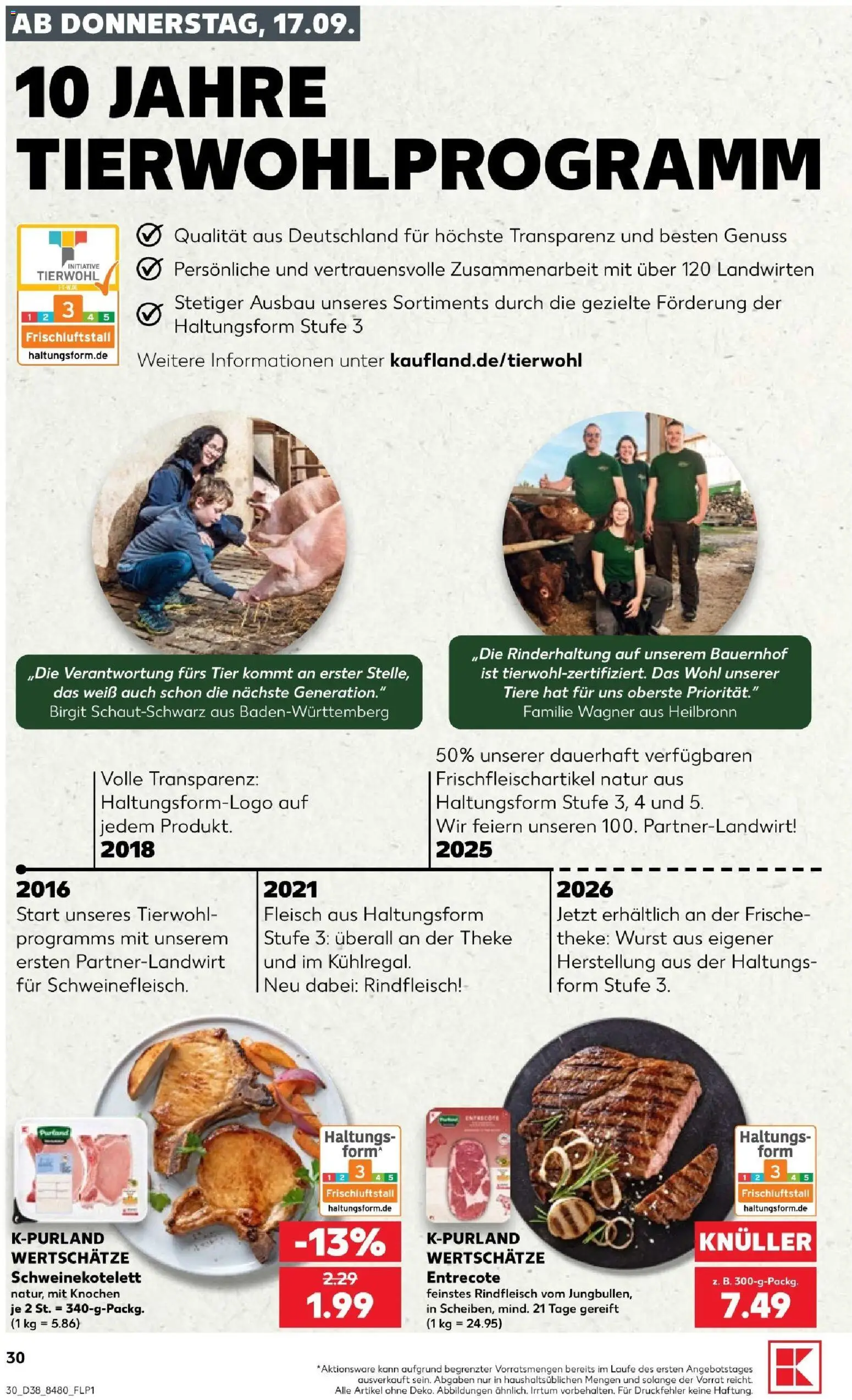 Kaufland Prospekt Speyer – gültig ab 17.09.2026 | Seite: 30 | Produkte: Theke, Wurst, Rindfleisch, Fleisch