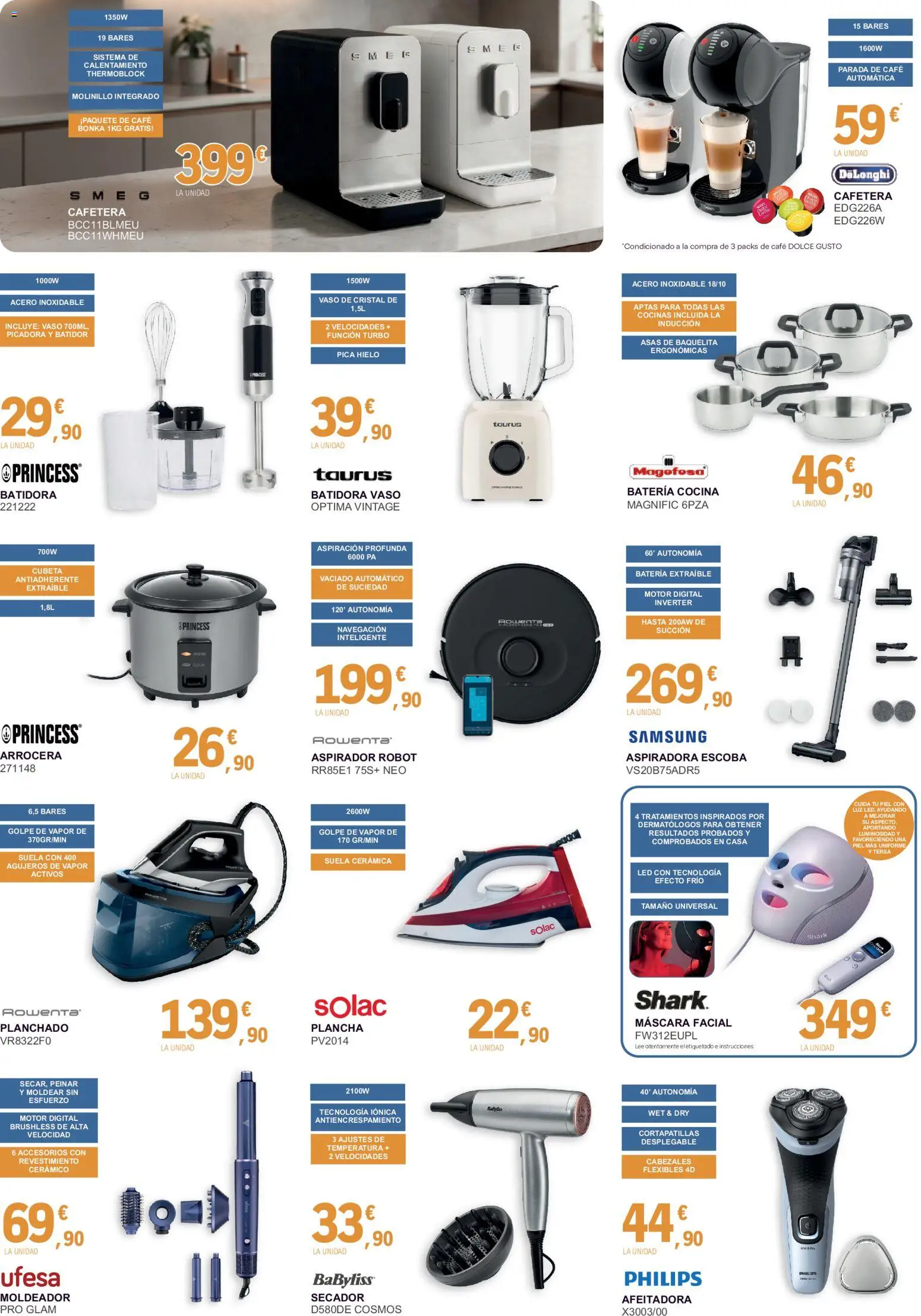 E.Leclerc folleto │ válido desde el 07/09/2026 | Página: 5 | Productos: Aspiradora, Batidora, Robot, Navegación