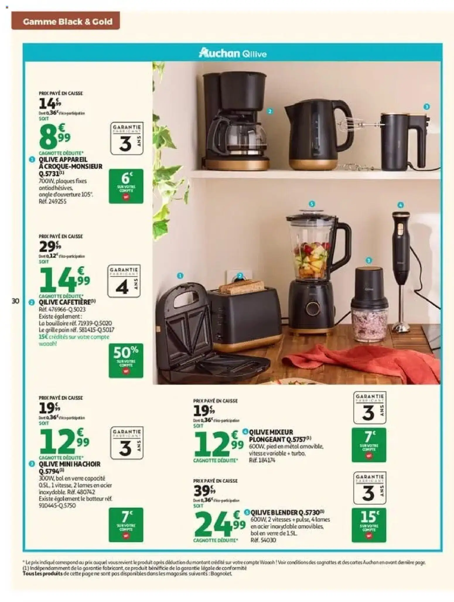 {H1} | Page: 30 | Produits: Cafetière, Bouilloire, Sandwich, Bol