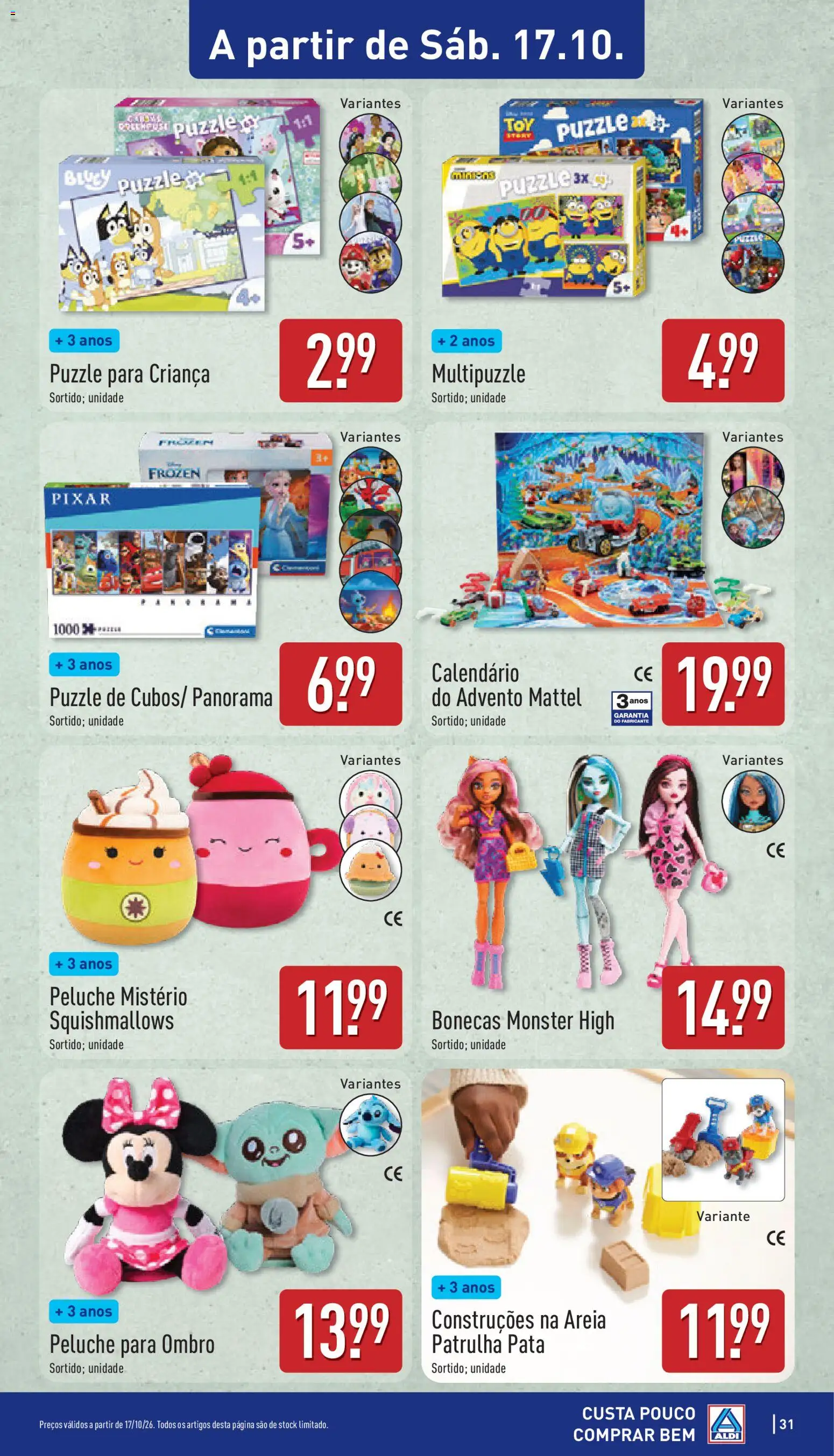 Aldi folheto │ válido de 12/10/2026 | Página: 31 | Produtos: Areia, Calendário do Advento