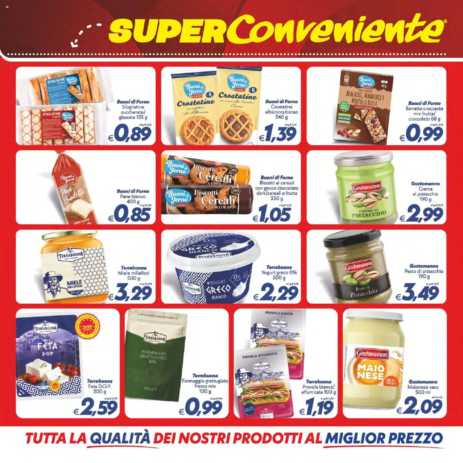 Volantino SuperConveniente del 02/07/2026 | Pagina: 12 | Prodotti: Cioccolato, Crostatine, Pesto, Mirtilli