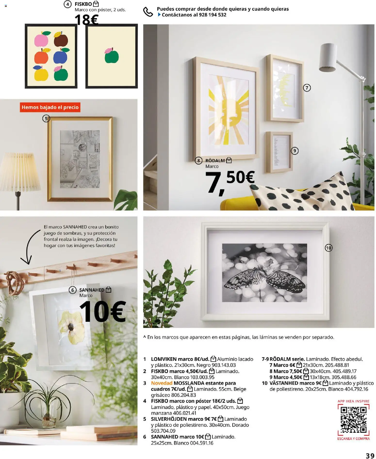 Catálogo IKEA Accesorios y decoración │ válido desde el 01/02/2026 | Página: 39 | Productos: Manzana, Marco, Estante