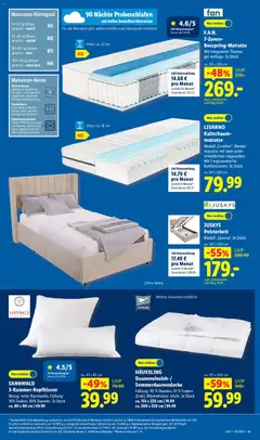 LIVARNO Kaltschaum-matratze, Modell „Comfort“. Wendematratze mit zwei unterschiedlichen Liegeseiten. Mit 7 ergonomische Komfortzonen. Je Stück ca. 90 x 200 cm ab 21.09.2026 gültig | Seite: 3 | Produkte: Gewicht, Polsterbett, Kaltschaum Matratze, Box