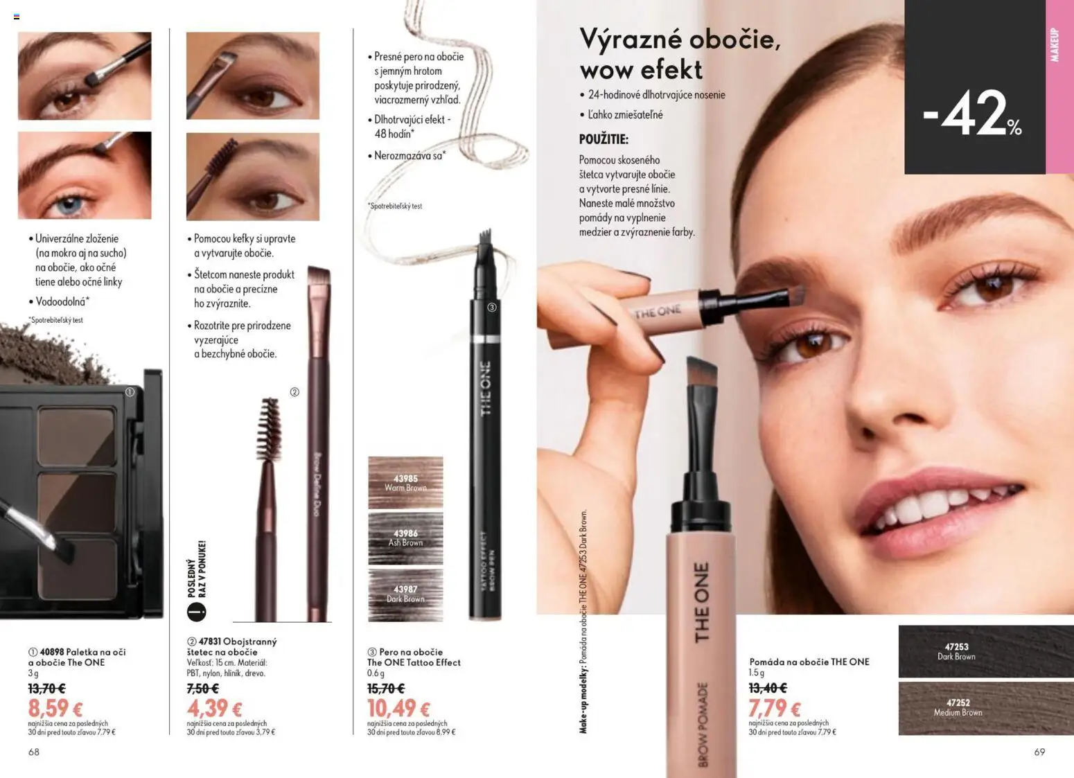 Nové Oriflame akcie – leták je platný od 19.08.2026 | Strana: 35 | Produkty: Pero, Štetec, Očné tiene