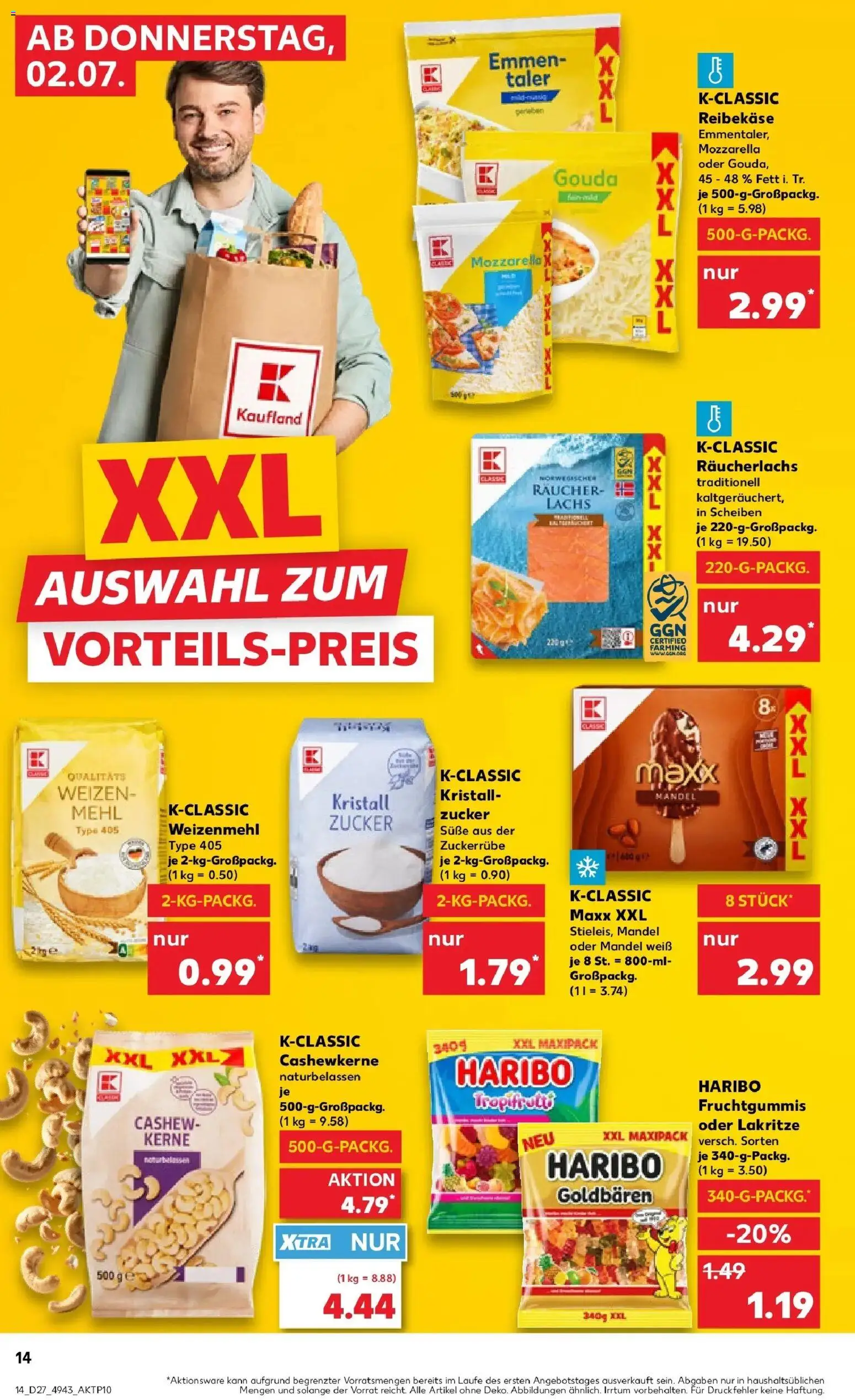 Kaufland Prospekt Viersen – gültig ab 29.06.2026 | Seite: 25 | Produkte: Haribo, Mozzarella, Weizenmehl, Zucker