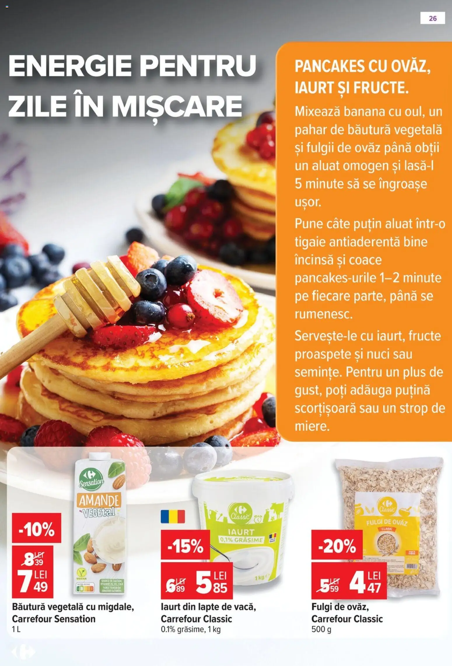 Noul catalog Carrefour – valabil de la 14.10.2026 | Pagină: 26 | Produse: Carrefour Classic, Tigaie, Nuci, Fulgi