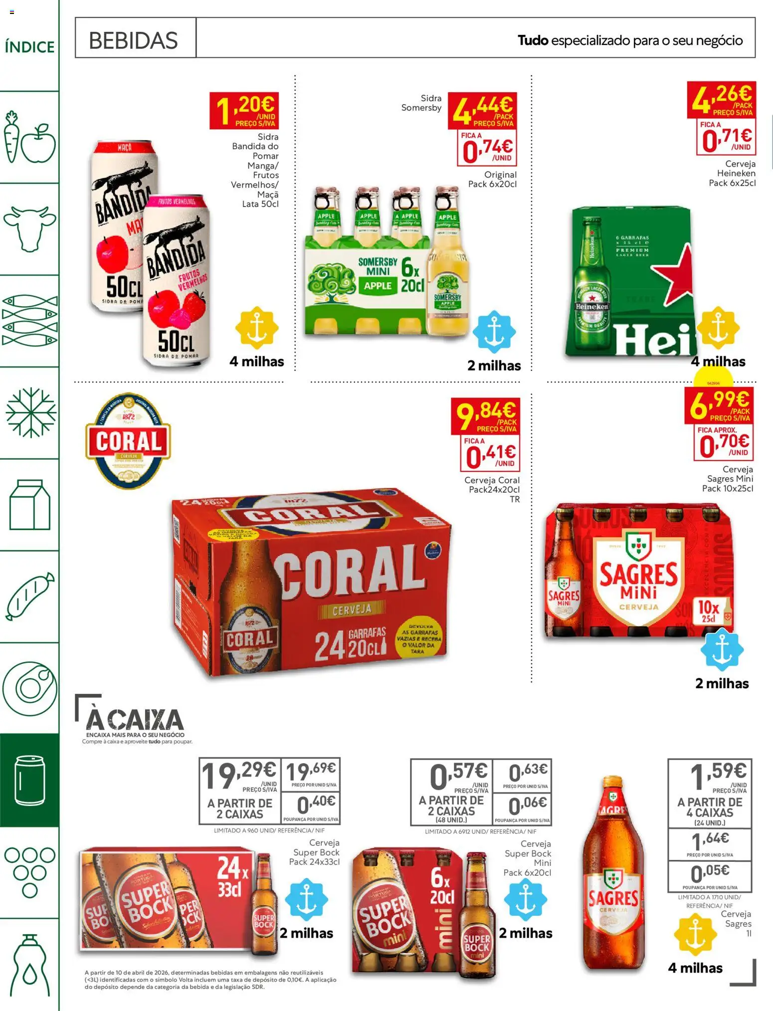 Recheio Horeca Madeira │ válido de 29/09/2026 | Página: 18 | Produtos: Super bock, Bebidas, Caixa, Bebida