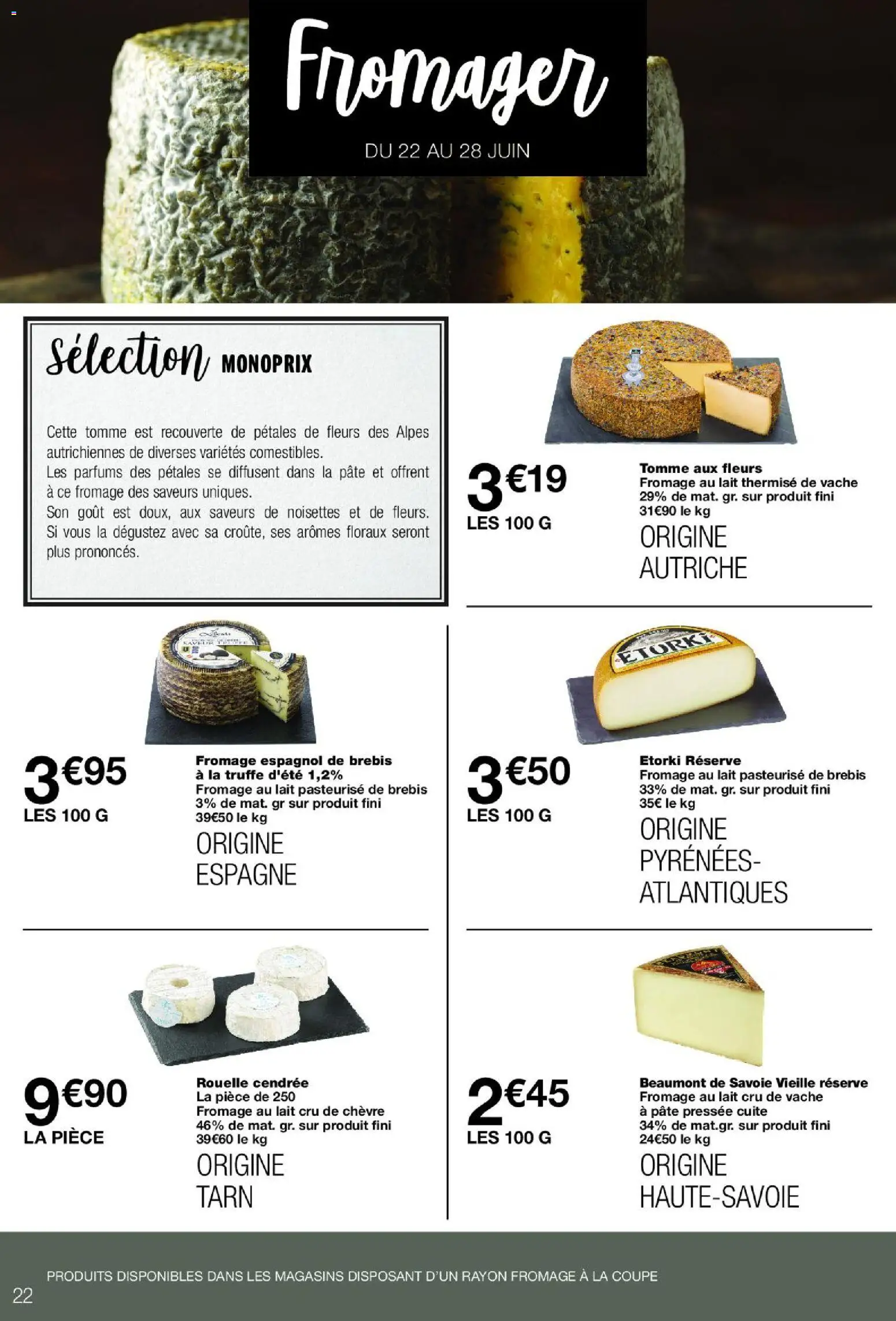 {H1} | Page: 22 | Produits: Noisettes, Lait, Fromage