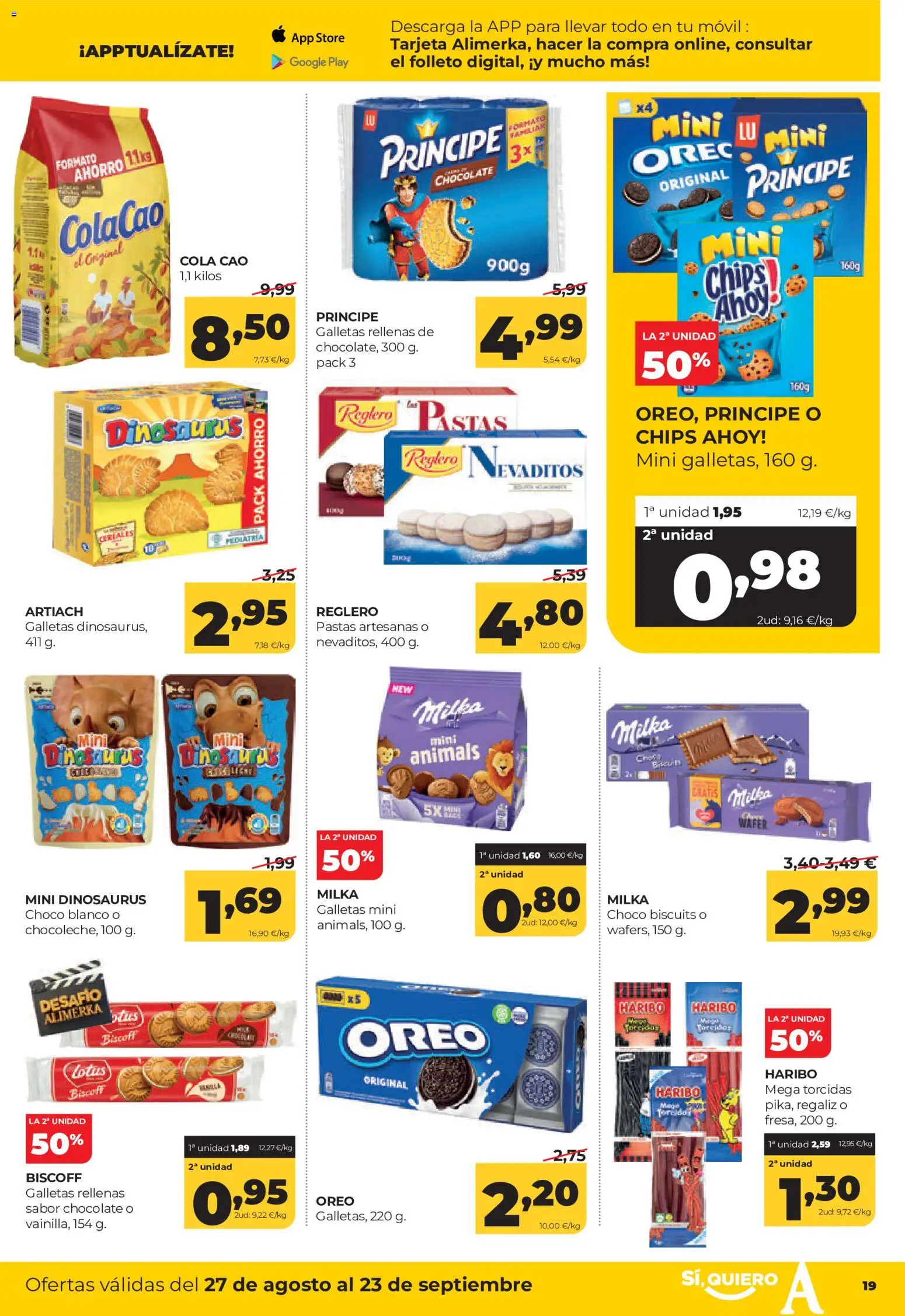 Alimerka folleto Castilla y León │ válido desde el 27/08/2026 | Página: 21 | Productos: Chocolate, Galletas, Móvil, Galletas rellenas