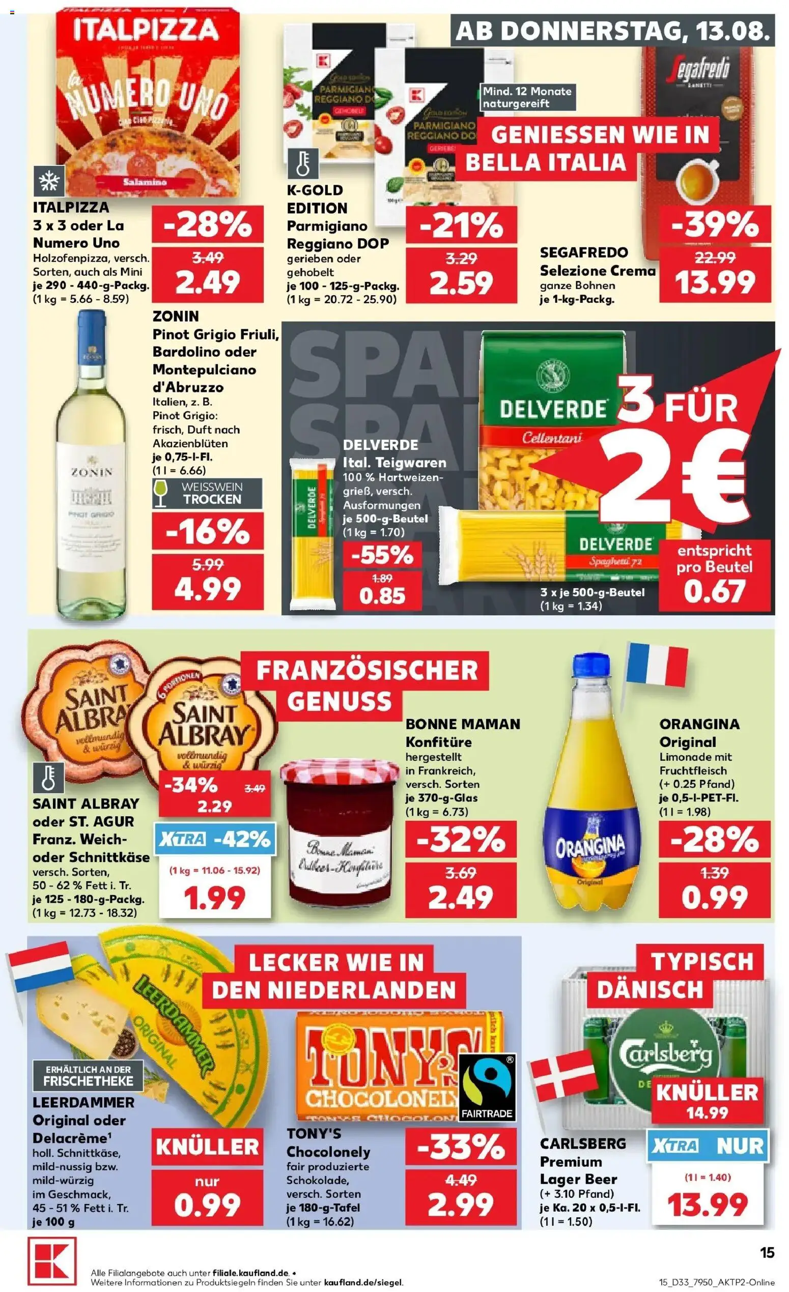 Prospekt Kaufland ab 13.08.2026 » Angebote Online zum Blättern | Seite: 15 | Produkte: Schokolade, Duft, Leerdammer, Bonne maman