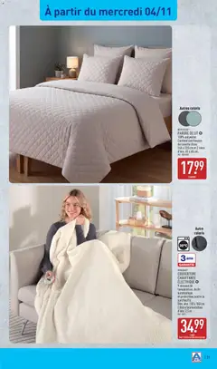 Aldi - Prévisualisation de NOVITESSE® PARURE DE LIT, 100% polyester. Contient une housse de couette d'env. 240 x 220 cm et 2 taies d'env. 65 x 65 cm. valide à partir de 03/11/2026 | Page: 35