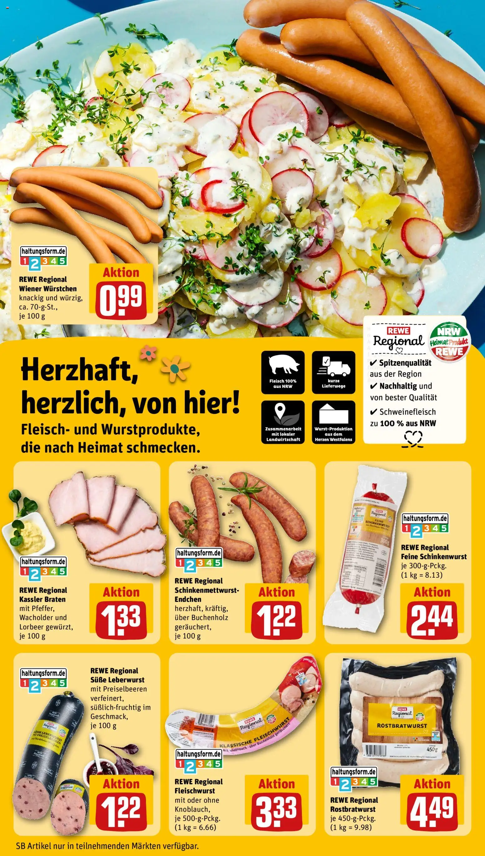 Rewe ihr Kaufpark Prospekt 	 – gültig ab 04.05.2026 | Seite: 13 | Produkte: Wiener wurstchen, Wurst, Schweinefleisch, Fleisch