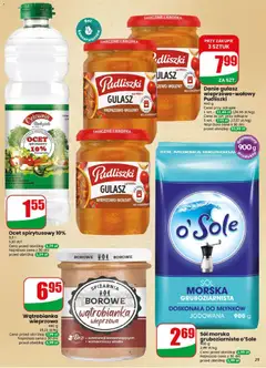 Pogląd oferty "Dino gazetka" - ważna od 06.05.2026 | Strona: 25 | Produkty: Ocet, Sól morska, Gulasz, Sól