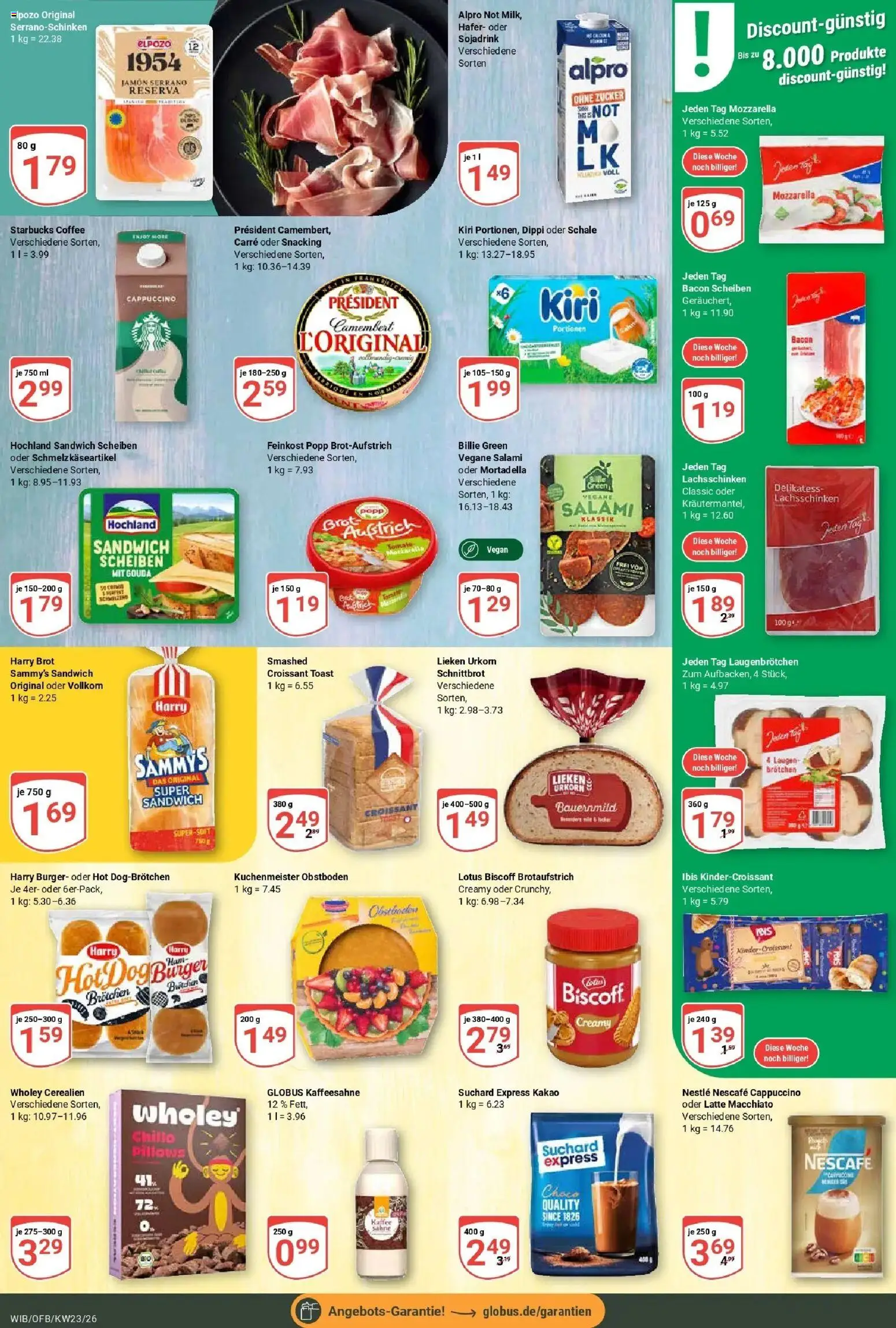 Globus Prospekt Wiesbaden-Nordenstadt – gültig ab 01.06.2026 | Seite: 12 | Produkte: Toast, Croissant, Alpro, Brot