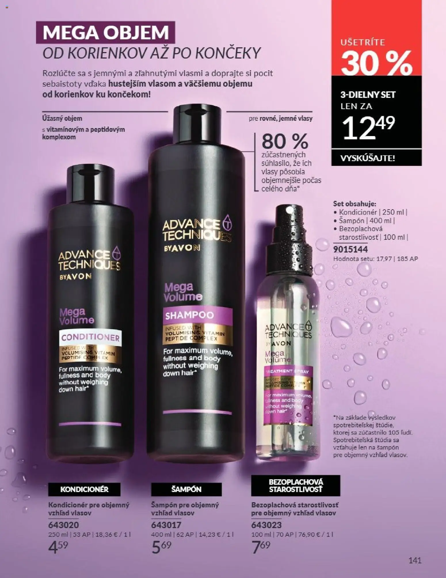 Nové Avon akcie – leták je platný od 01.08.2026 | Strana: 141 | Produkty: Šampón, Kondicionér