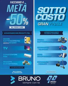 Anteprima del volantino BRUNO volantino Sotto Costo Gran Finale valido a partire dal 21.05.2026