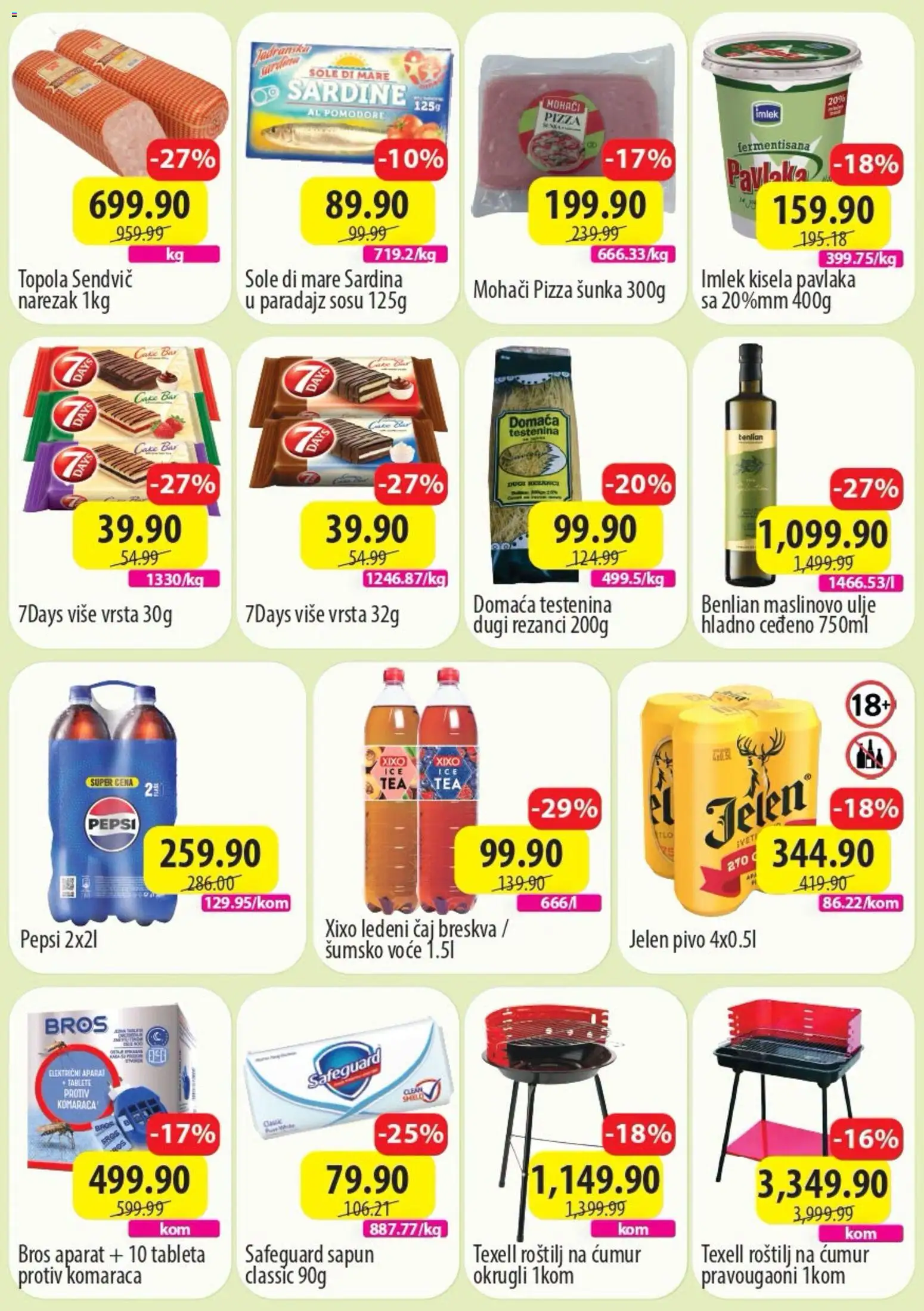 Senta Promet katalog - važi od 13.07.2026 | Strana: 2 | Proizvode: Testenina, Breskva, Roštilj, Sardina
