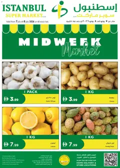 Preview of Istanbul Supermarket catalogue midweek valid from 7 Jul, 2026
