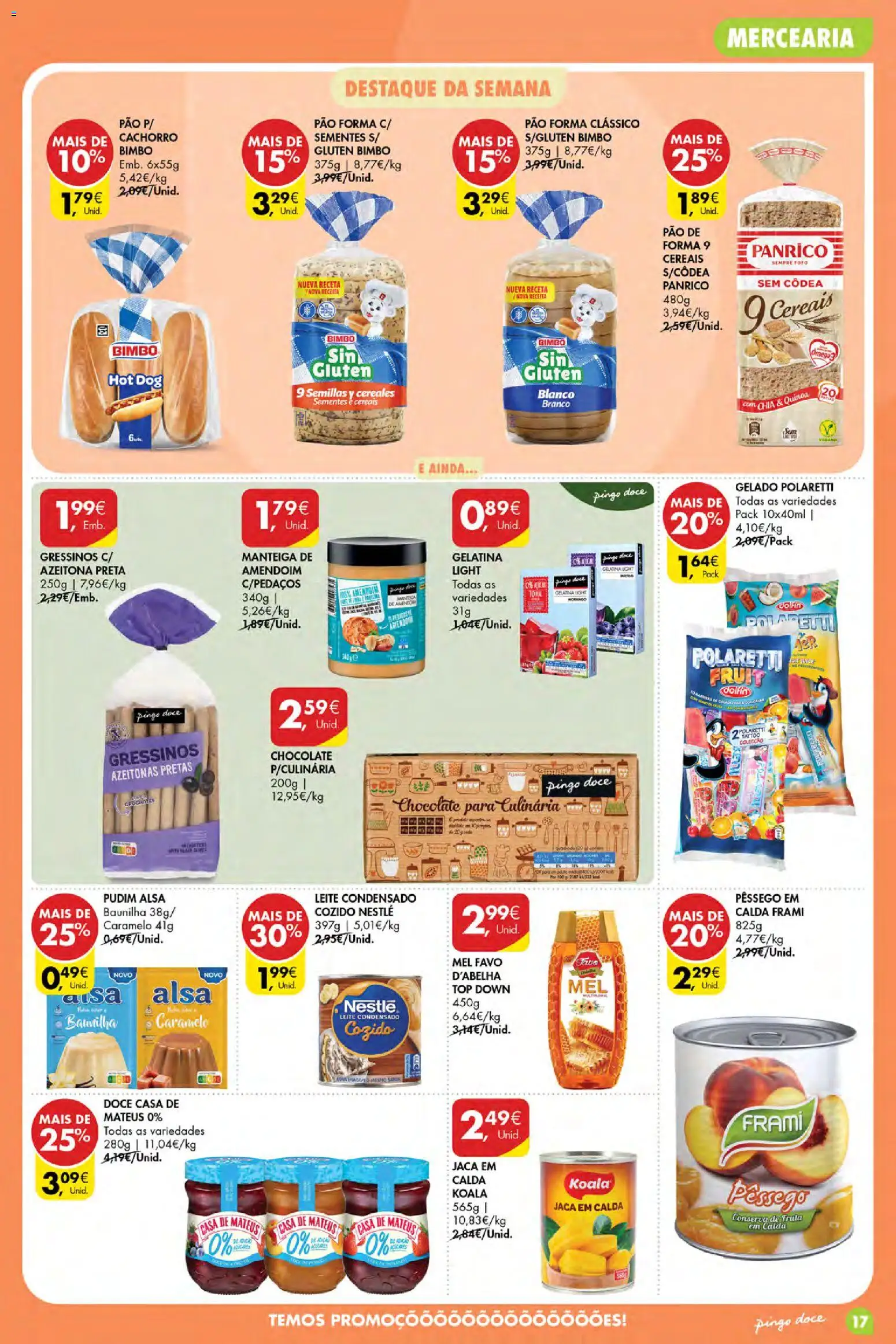 Pingo Doce Poupe Esta Semana Açores │ válido de 06/08/2026 | Página: 17 | Produtos: Top, Mercearia, Pudim, Manteiga