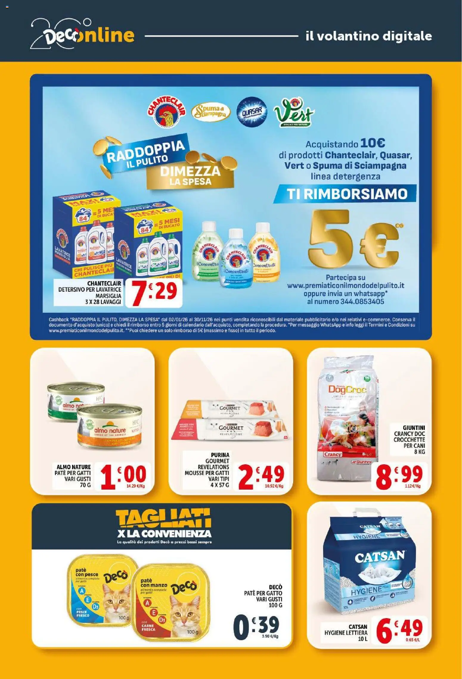 Volantino Decò del 09.04.2026 | Pagina: 35 | Prodotti: Paté, Manzo, Crocchette, Lavatrice