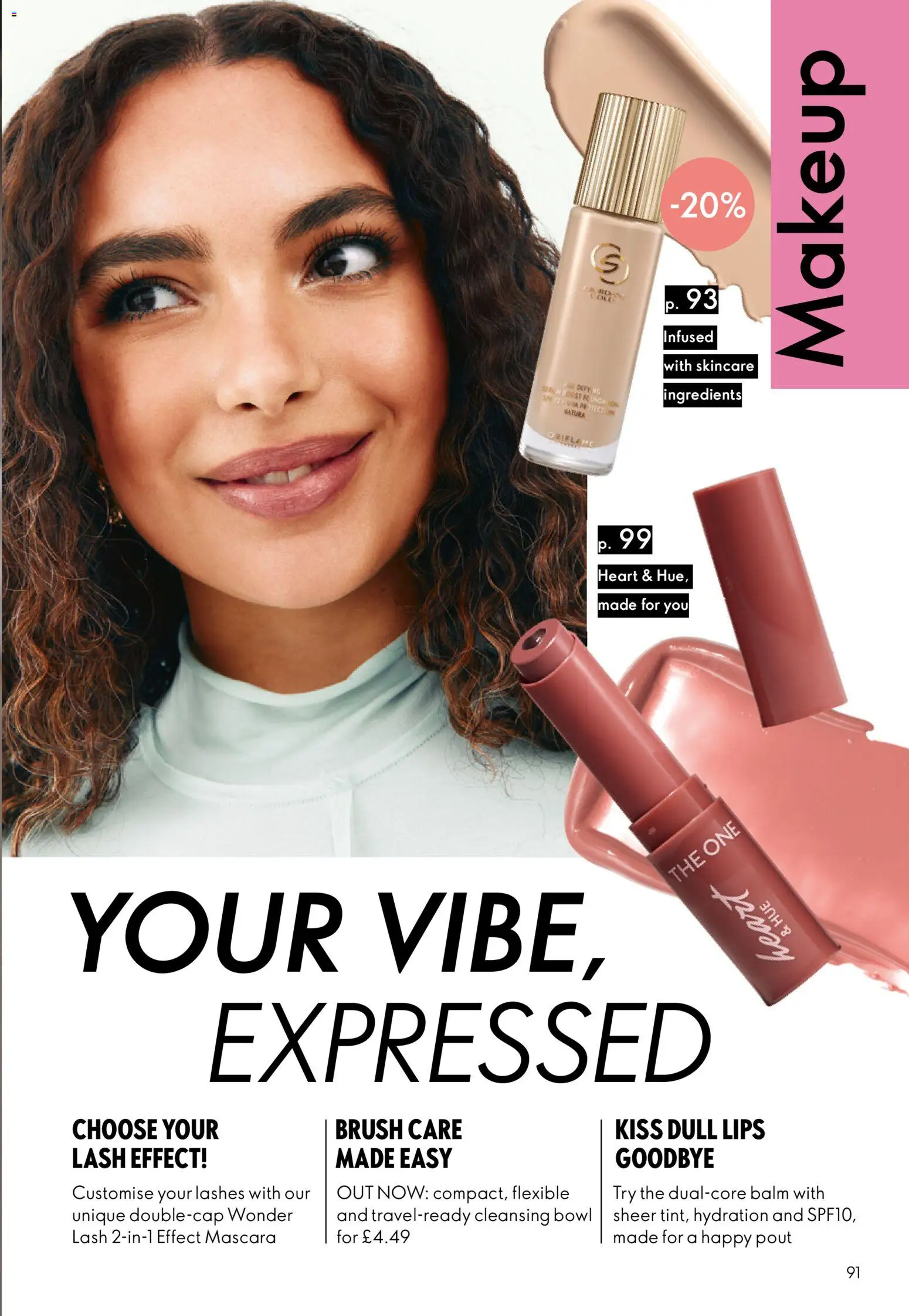 {H1} | Page: 91 | Products: Brush, Mascara, Ingredients, Bowl