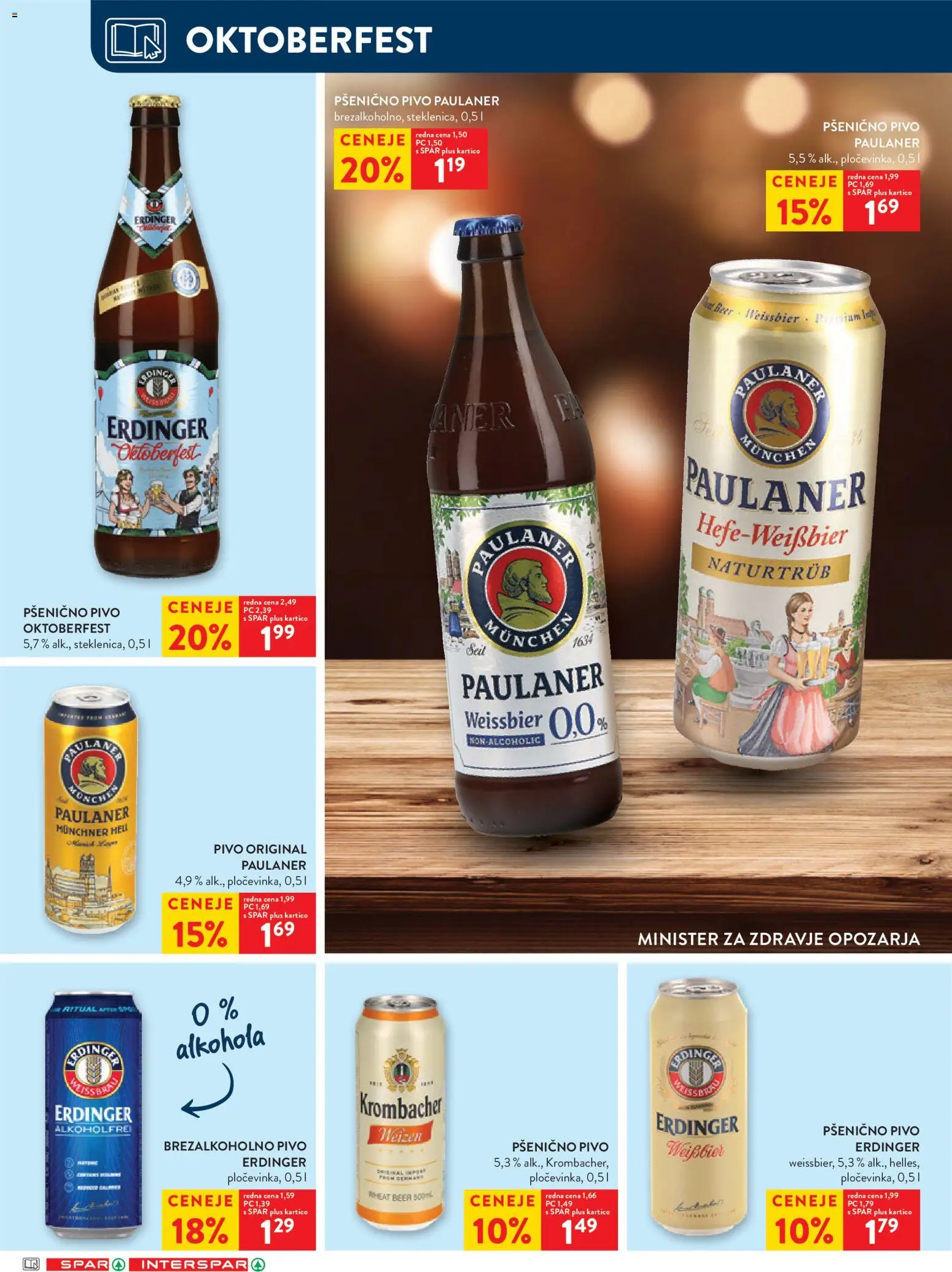 Novi Spar katalog ponudbe – veljaven od 16.09.2026 | Stran: 28 | Izdelki: Pivo