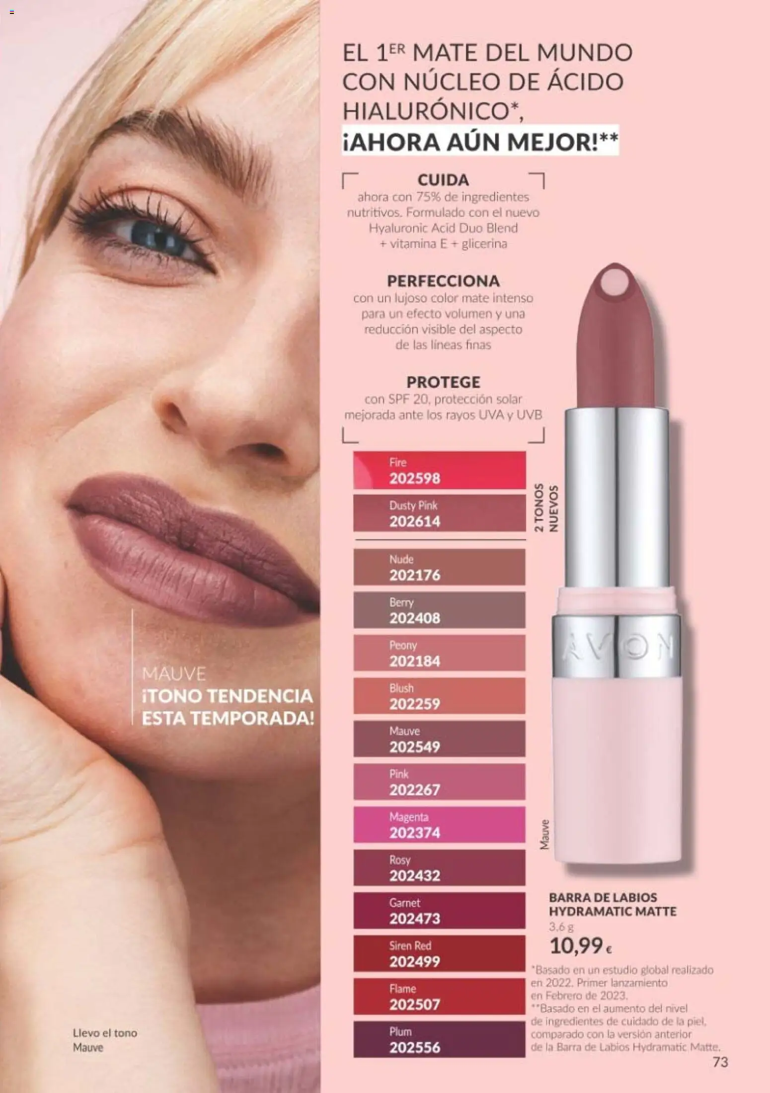 Catálogo AVON Black Friday │ válido desde el 01/11/2026 | Página: 73 | Productos: Ingredientes, Barra de labios