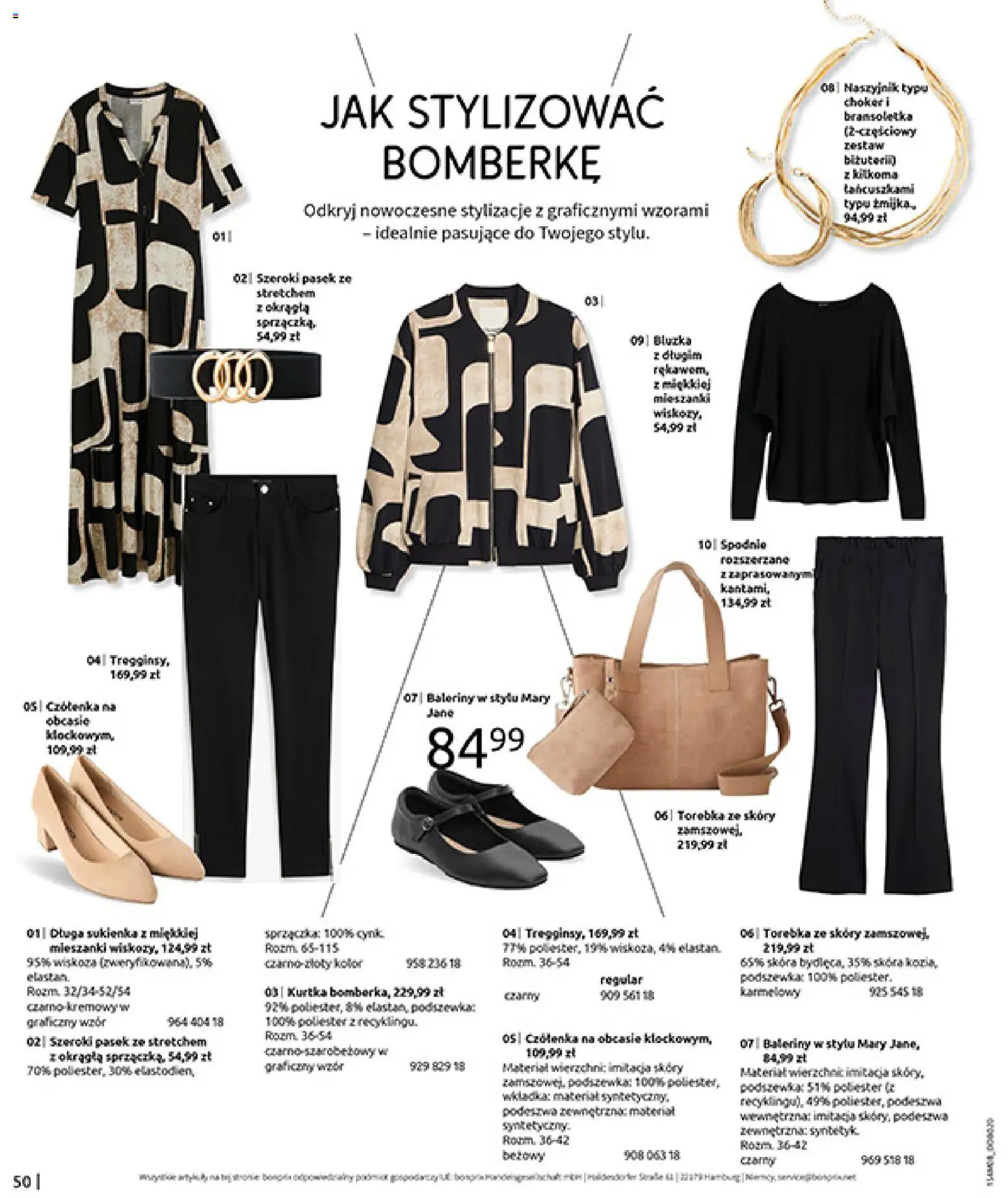 BonPrix Katalog od 10.08.2026 | Strona: 52 | Produkty: Naszyjnik, Bransoletka, Choker, Sukienka
