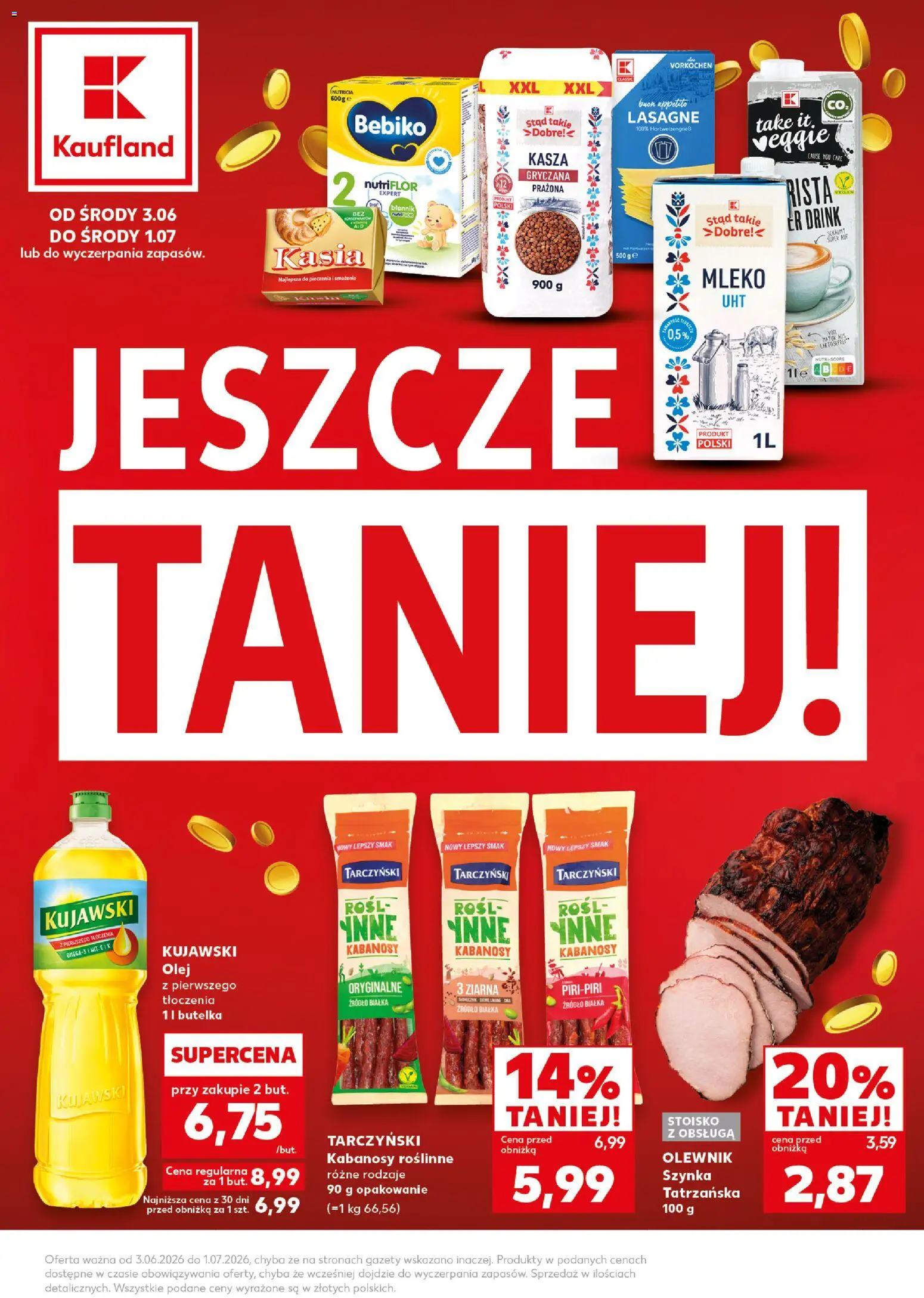 Kaufland Polsko leták - Jeszcze taniej od 03.06.2026 | Strana: 1
