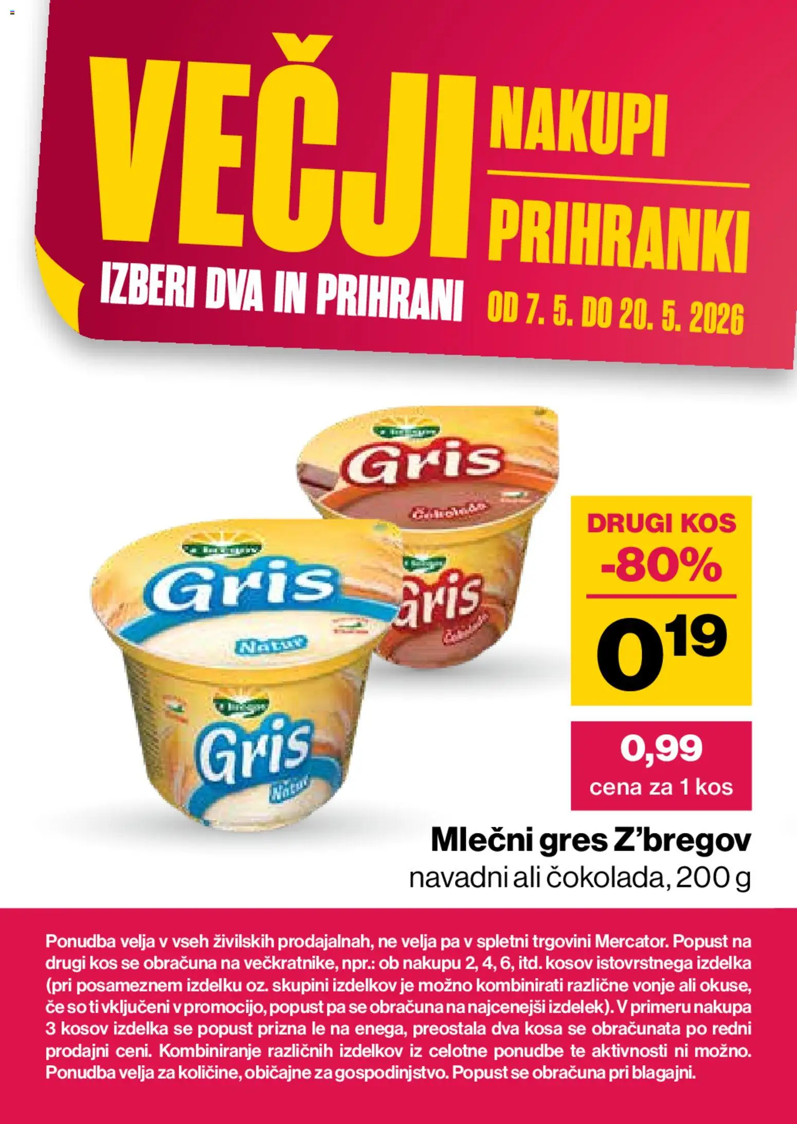 Novi Mercator katalog ponudbe – veljaven od 07.05.2026 | Stran: 30 | Izdelki: Kos