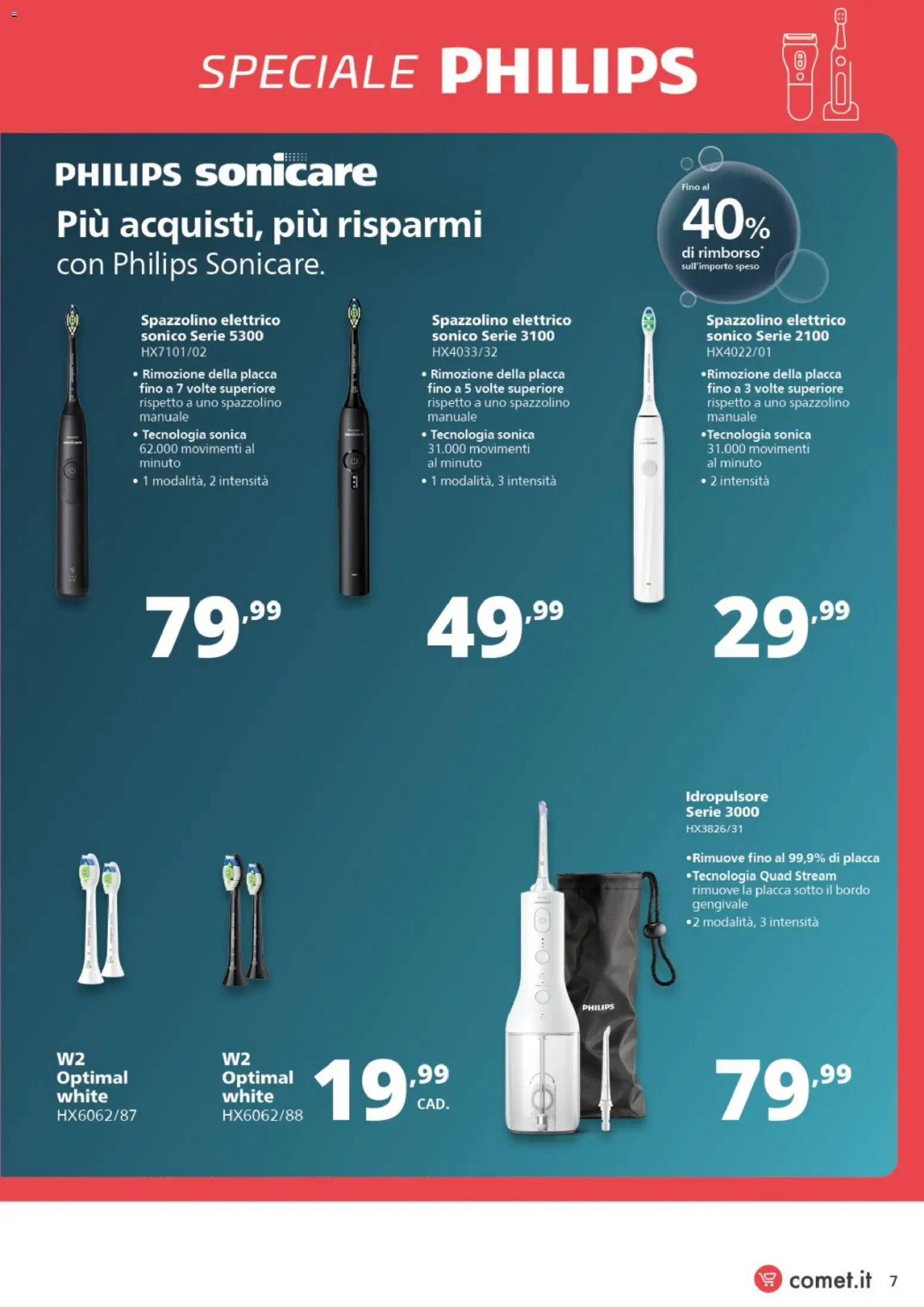 Volantino Comet del 24/09/2026 | Pagina: 7 | Prodotti: Spazzolino, Spazzolino elettrico