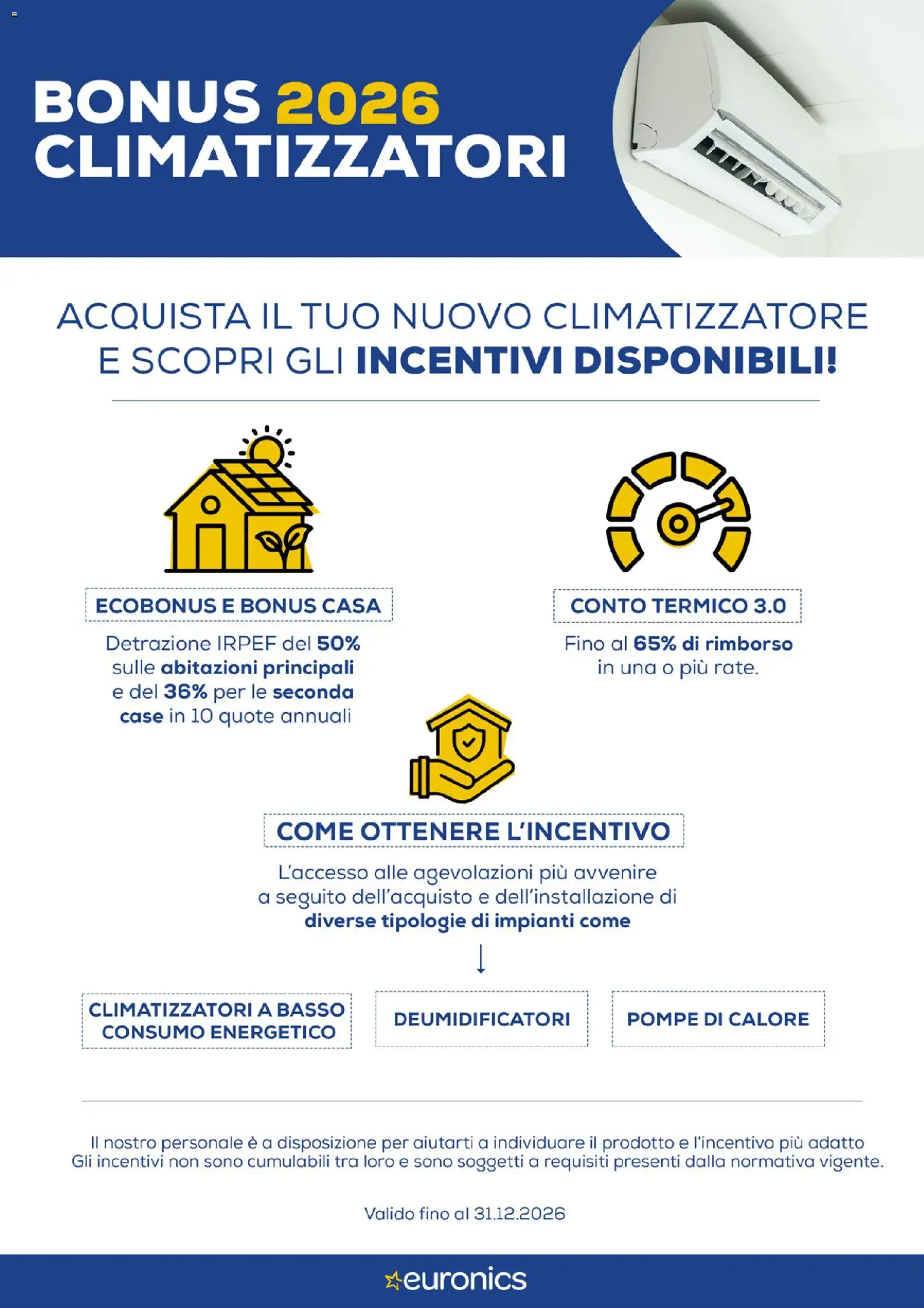Volantino Euronics del 16/07/2026 | Pagina: 2 | Prodotti: Climatizzatore