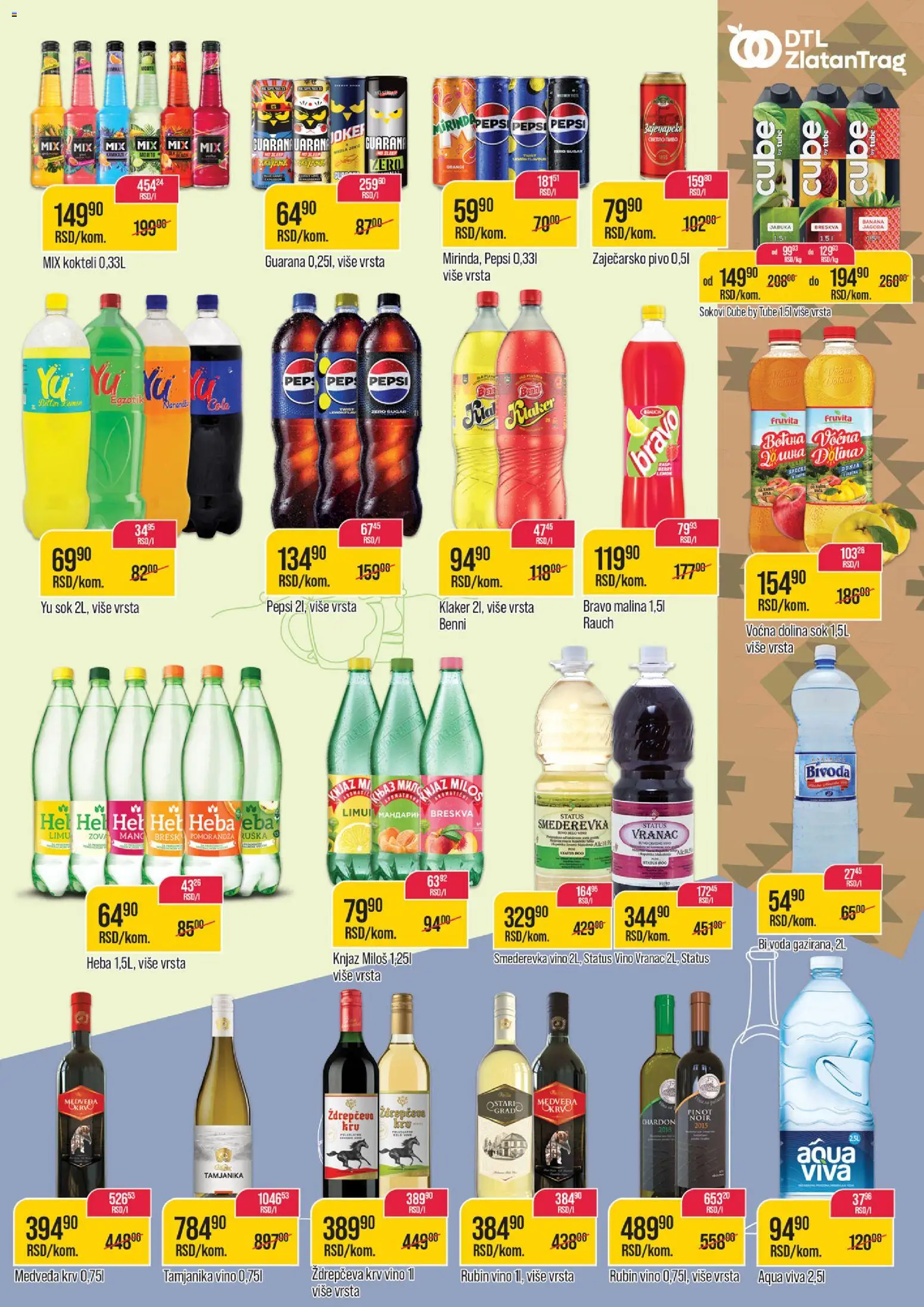 Zlatan Trag katalog - važi od 06.05.2026 | Strana: 9 | Proizvode: Voda, Pomorandza, Pivo, Breskva