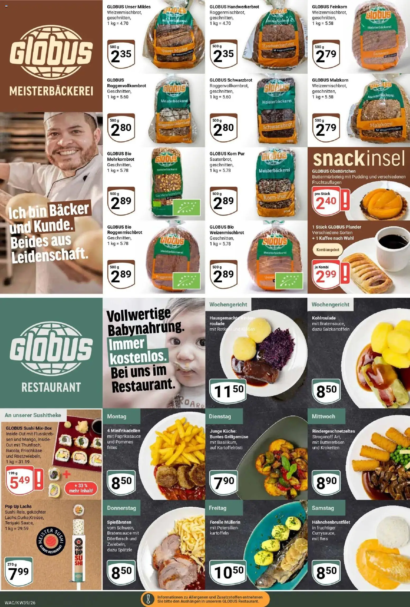 Globus Prospekt Markkleeberg (ab 21.09.2026) » Angebote online | Seite: 8 | Produkte: Pudding, Kartoffeln, Reis, Frischkase