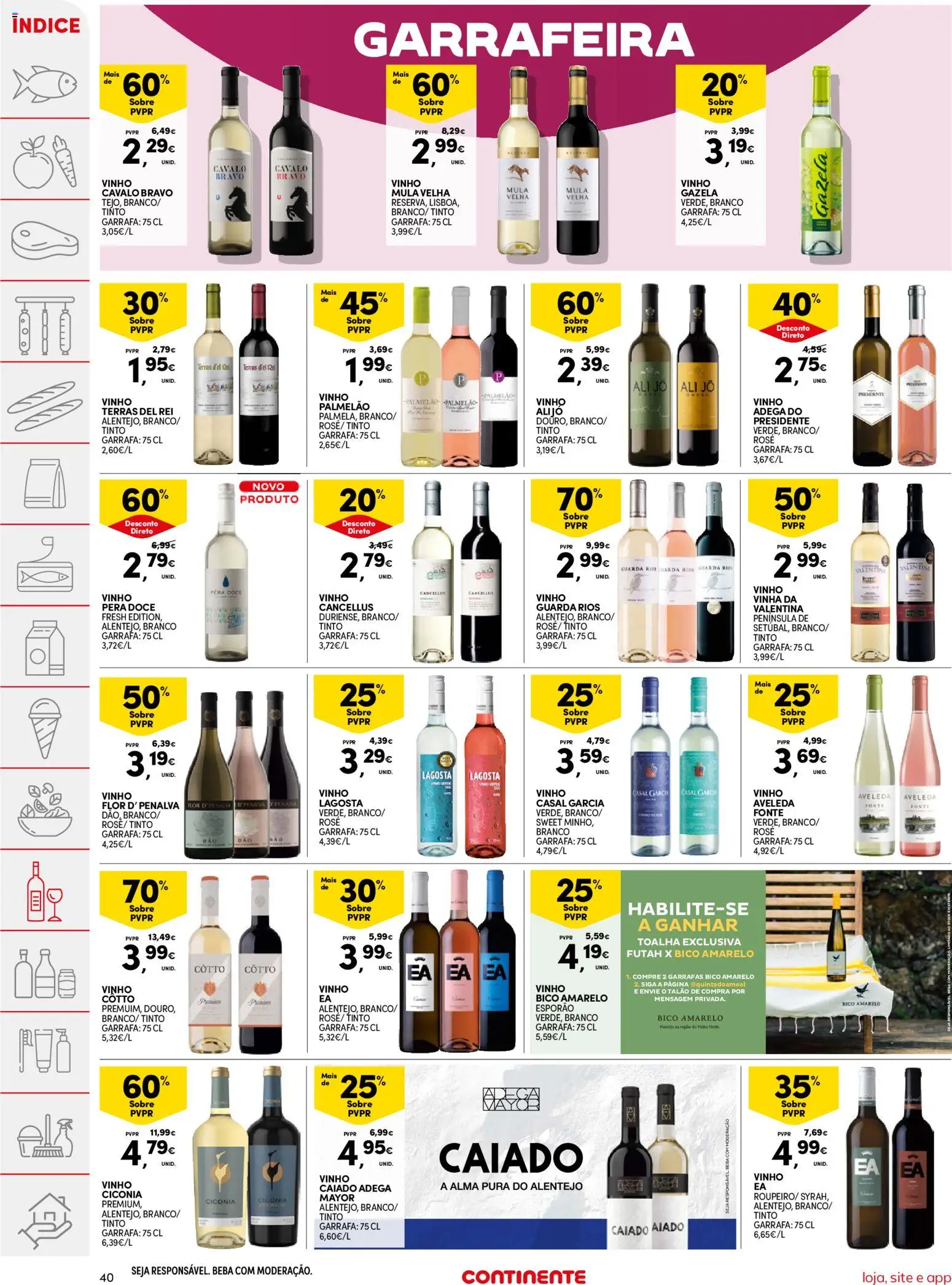 Continente folheto │ válido de 11/08/2026 | Página: 40 | Produtos: Lagosta, Vinho