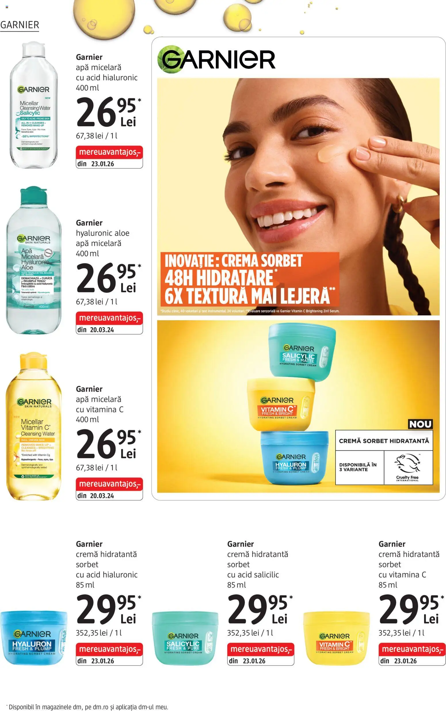 Noul catalog DM drogeriemarkt – valabil de la 27.08.2026 | Pagină: 10 | Produse: Cremă hidratantă, Cremă, Apă micelară, Apă