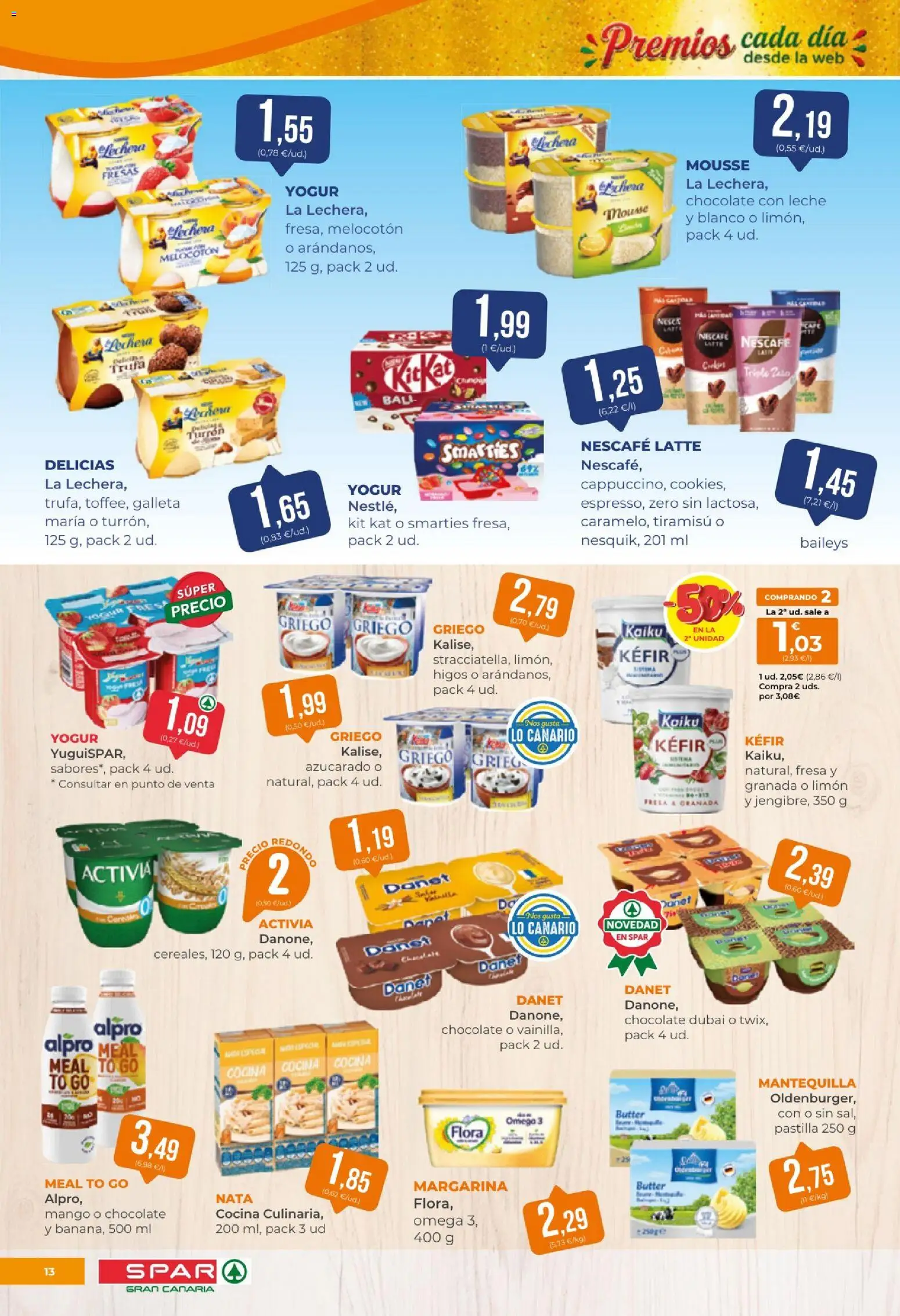 Spar - folleto │ válido desde el 16/10/2026 | Página: 13 | Productos: Leche, Margarina, Granada, Mango