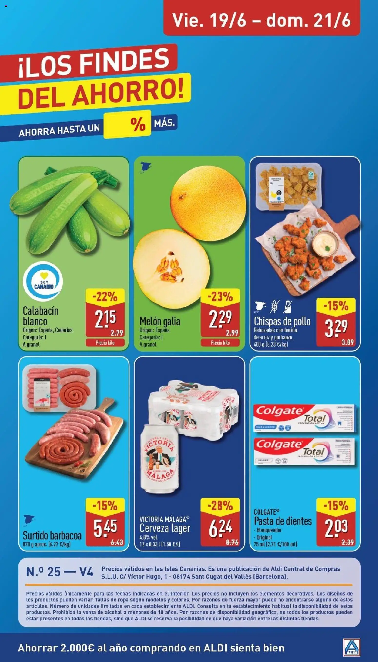 Aldi folleto Canarias │ válido desde el 15.06.2026 | Página: 34 | Productos: Calabacín, Arroz, Barbacoa, Δαμάσκηνο
